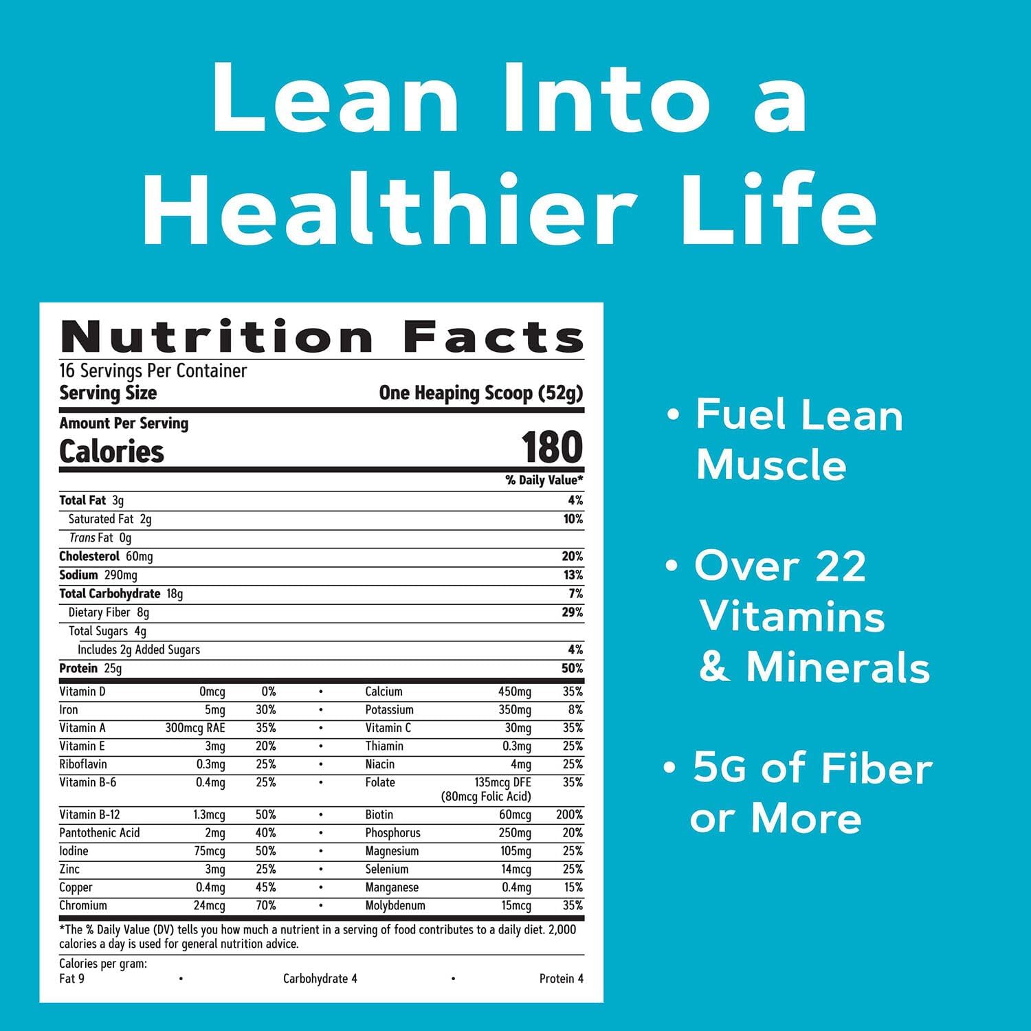 GNC Lean Shake 25 Protein Shake, Clinically Proven Weight Management, Meal Replacement, 25g Protein with Zero Added Sugar, Ready to Drink, Vanilla Bean, Pack of 12