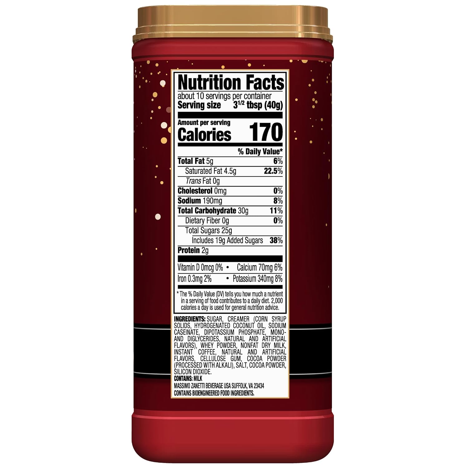 Hills Bros. Cappuccino Mix – Rich, Frothy Coffeehouse-Tasting Instant Drink Mix – Quick and Easy Preparation – Perfect for Hot & Iced Drinks & Creaming Coffee – Double Mocha, 1 Pack of 16oz