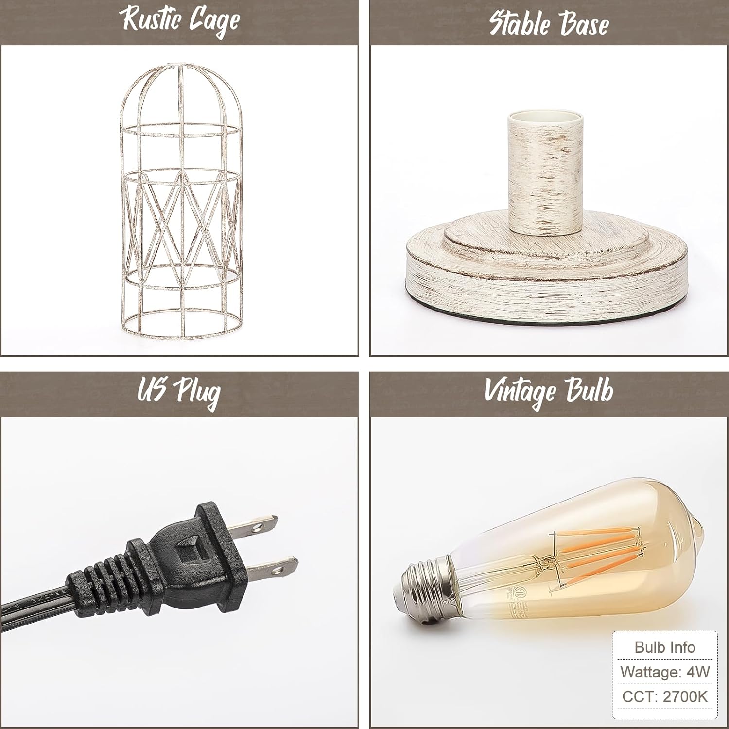 Touch Control Table Lamp, 3 Way Dimmable Lamp, Industrial Bedside Lamp