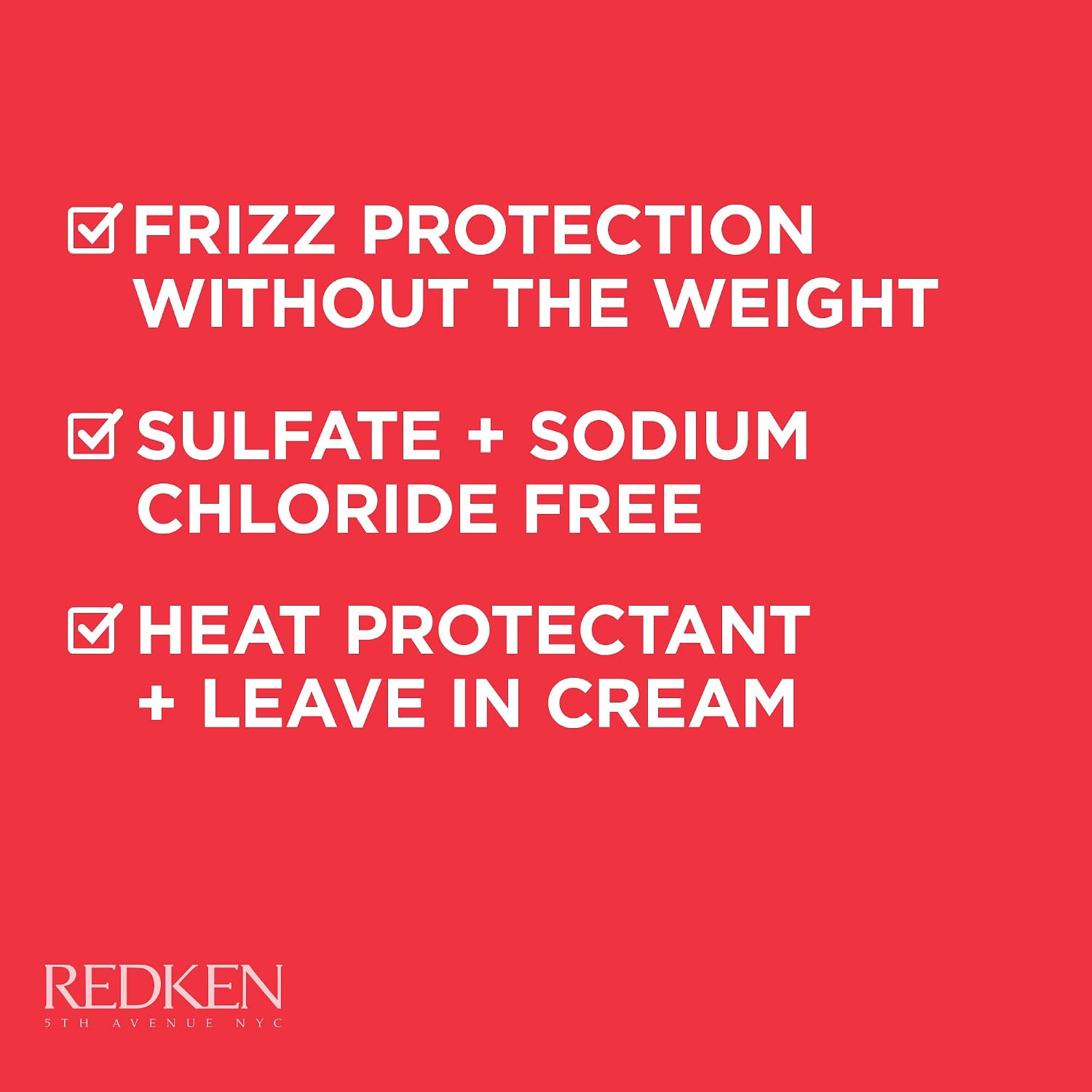Redken Frizz Dismiss Rebel Tame Heat Protective Leave-In Cream For Frizzy Hair - Protects Hair Against Frizz