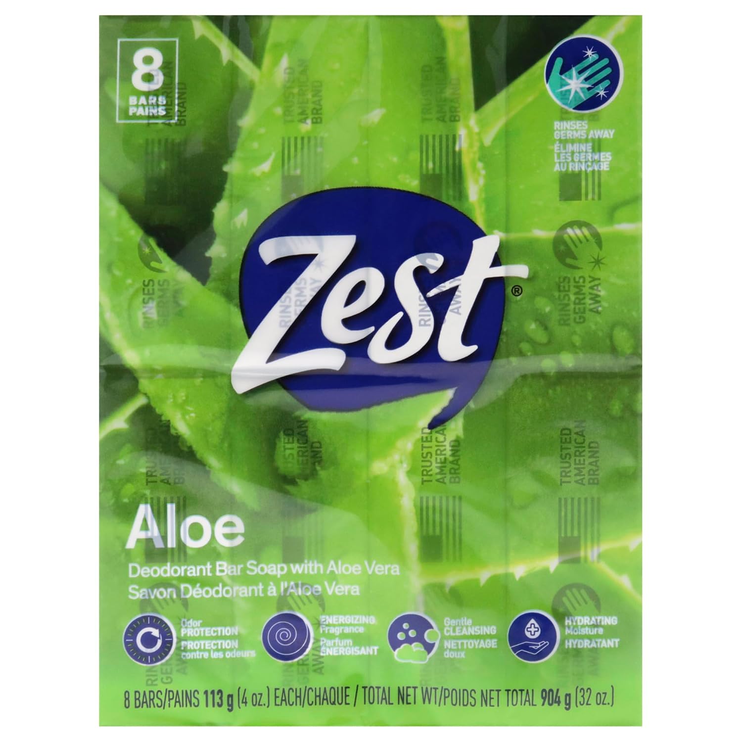 Zest Bar Soap - 8 Bars - Enriched With Cocoa Butter And Shea for Ultra Moisturizing Cleansing - Leaves Your Body Feeling Silky Smooth And Deeply Moisturized | Enriched With Cocoa Butter And Shea, Ultra Moisturizing Cleansing, Leaves Your Body Feeling Sil…
