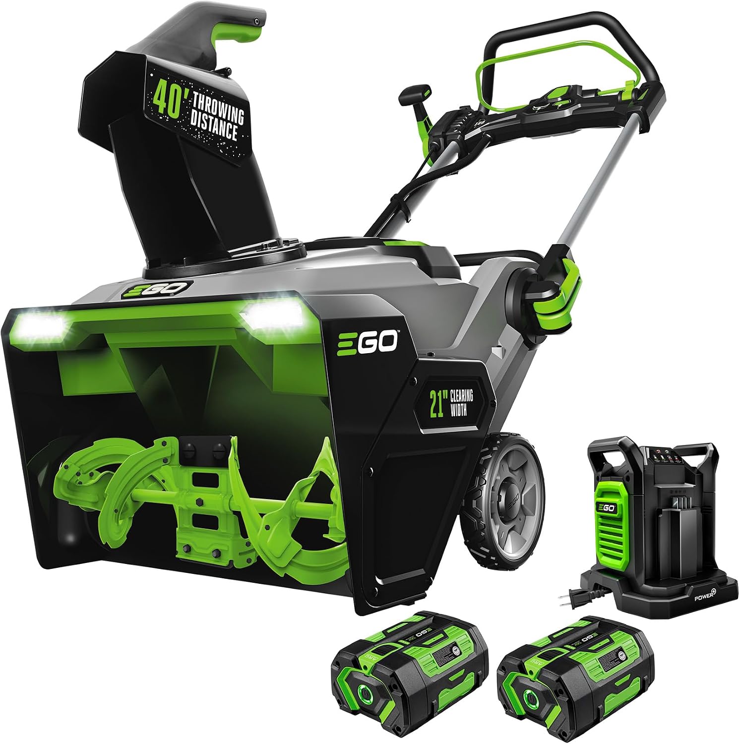 EGO SNT2405 24" Cordless Snow Blower Kit, Self Propelled, w/ 2 7.5Ah Batteries