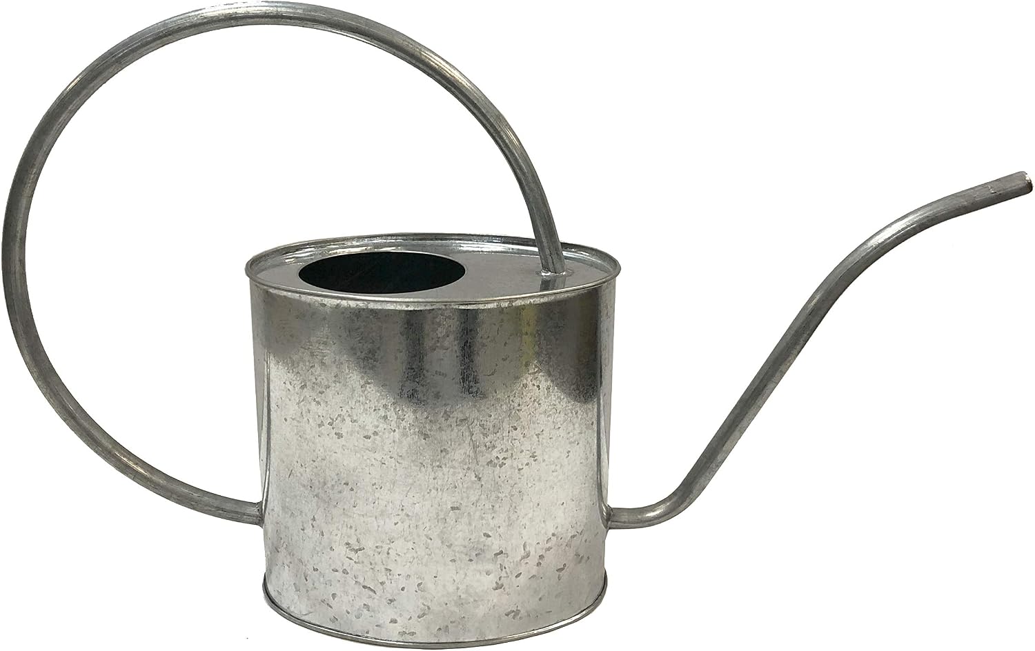 Gardener Select (W2K08PG) Metal Watering Can - Modern Indoor & Outdoor Watering Pot with Handle & Long Spout for Flowers/Plants (2 Liter, Galvanized)