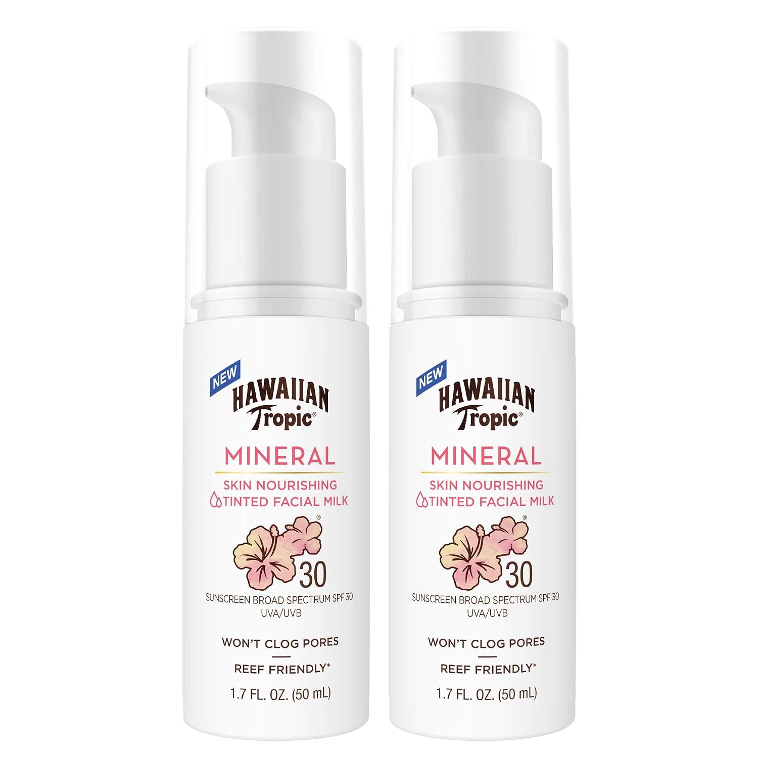 Hawaiian Tropic Mineral Sunscreen Lotion SPF 50, 3.4 Fl Oz