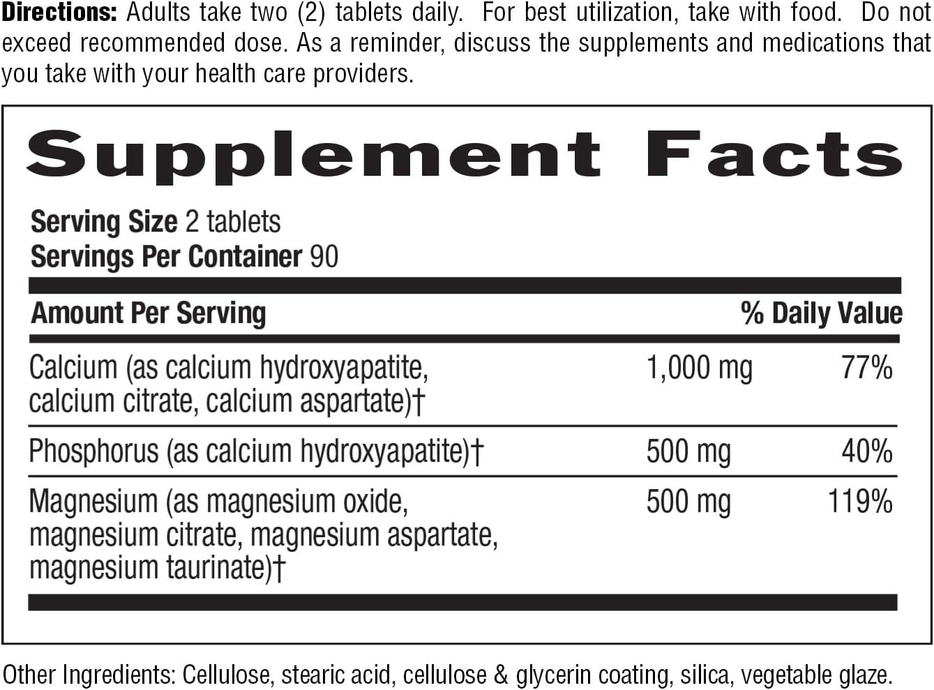 Country Life Target-Mins Calcium Magnesium Complex, 360 Tablets | 2:1 calcium-to-magnesium ratio with 180 convenient daily servings
