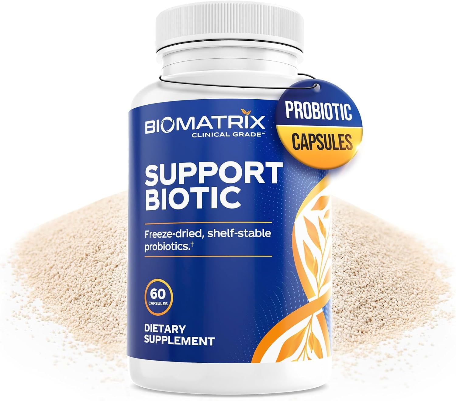 BioMatrix Saccharomyces boulardii Probiotic Supplement w/L. paracasei, L. rhamnosus, Bifidobacterium