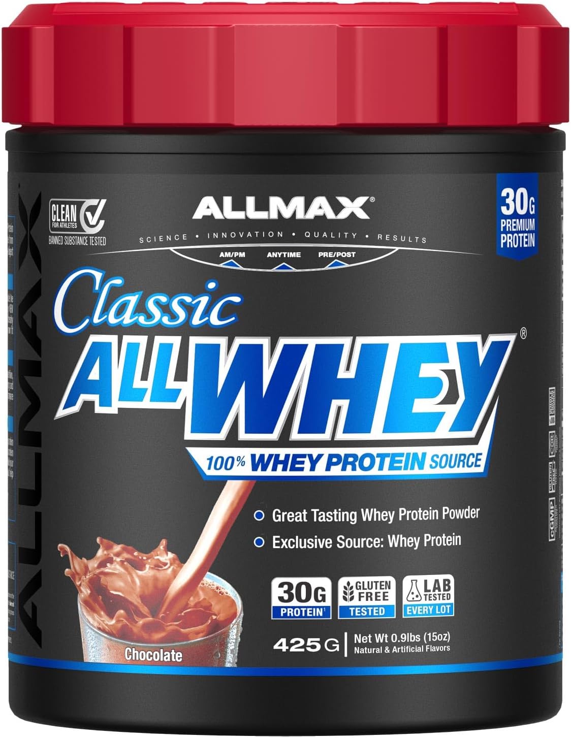 ALLMAX AllWhey Classic Whey Protein Powder, Chocolate, 5 lb