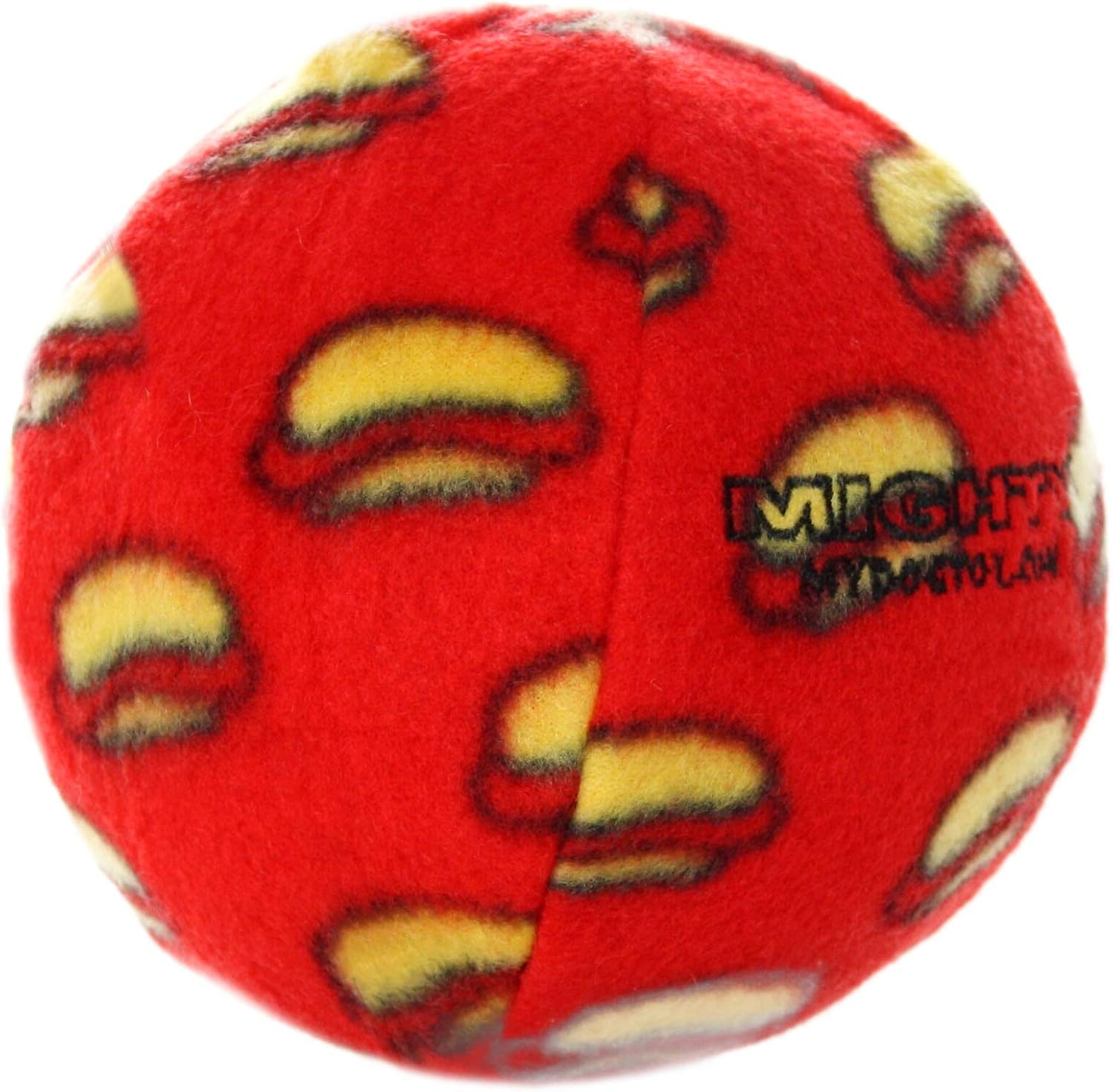 MIGHTY Tuffy 2 Pack Medium Ball Dog Toy: Ultra Durable Plush Toy with Multiple Layers & Reinforced Seams, Washable and Floats, Vinyl Ball & Fleece