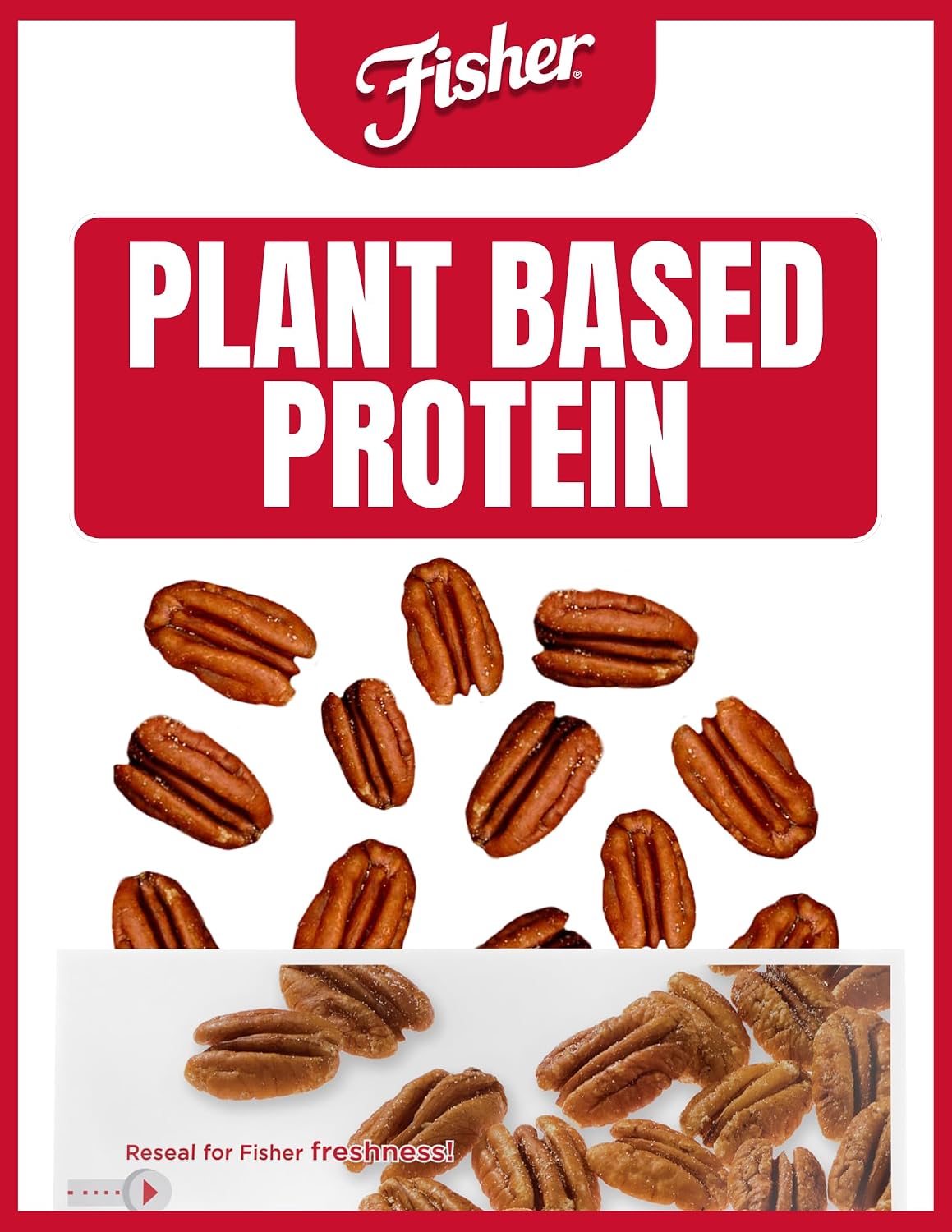 Fisher Snack Glazed Pecans Candied, 24 oz, Pack of 1 | Junior Mammoth Candied Pecans, Perfect For Gifting Or Personal Enjoyment, Crunchy, Irresistibly Sweet