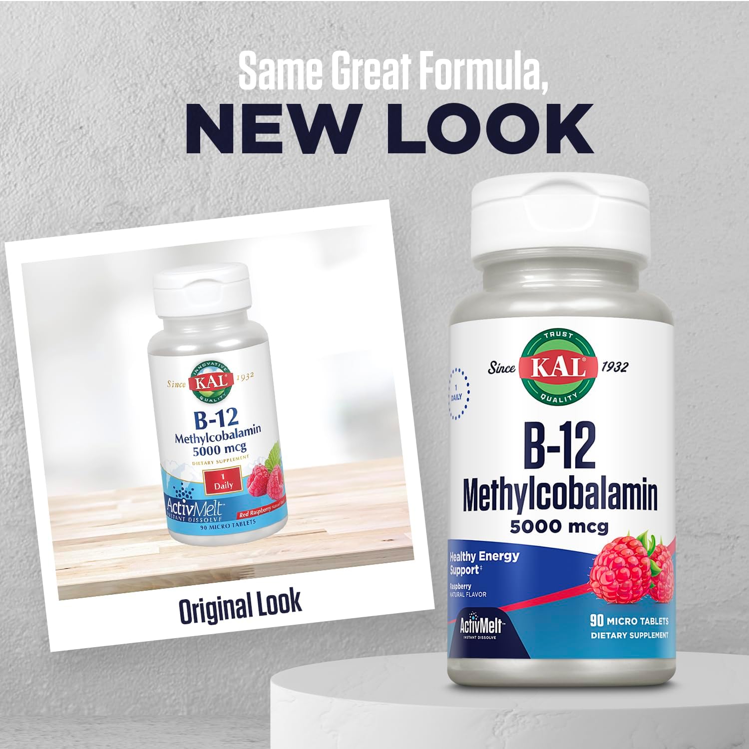 KAL Vitamin B-6 B-12 Folic Acid DropIns, Liquid Vitamin B Supplement Drops, Heart Health, Energy, Red Blood Cell Support with Methyl B12 and Methyl Folate, Natural Mixed Berry Flavor, 59 Servings, 2oz | Cardiovascular, Energy & Nerve Support - Active P-5…