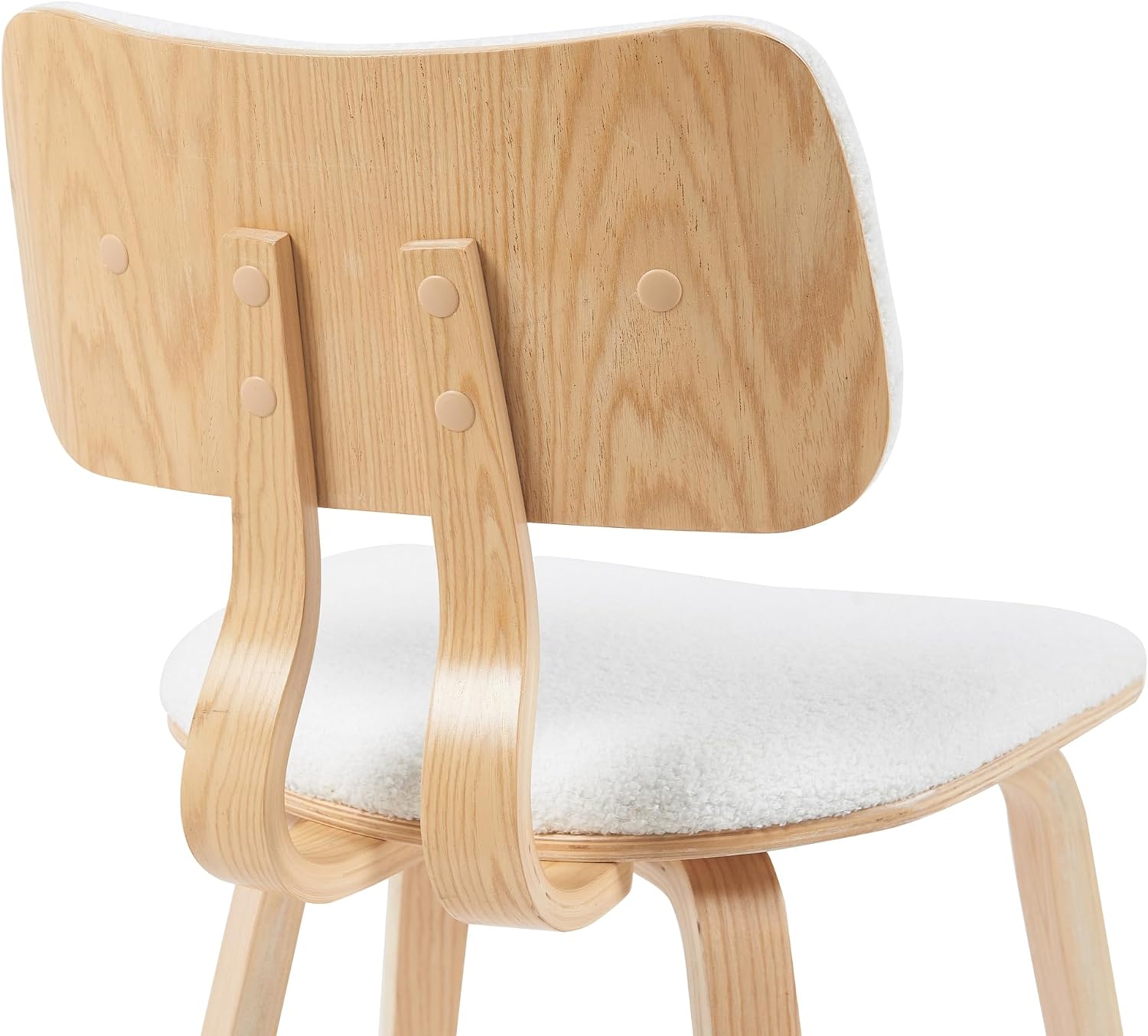 Armen Living Jaguar Dining Chair in Charcoal Fabric and Walnut Wood Finish,Charcoal/Walnut Finish 20D x 18W x 29H in