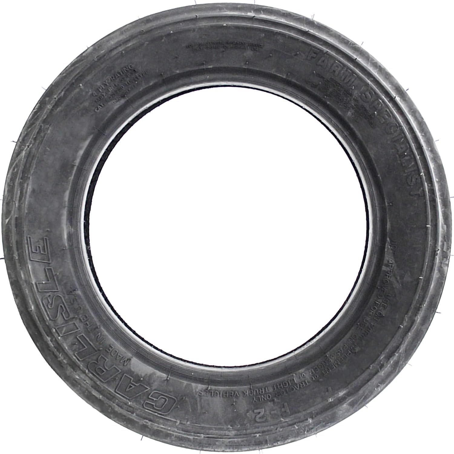 Carlisle Farm Specialist F-2 7.50-16 D | Tractor All Season Traction 99B Rated 8 Ply Bias Construction Black Sidewall Tire