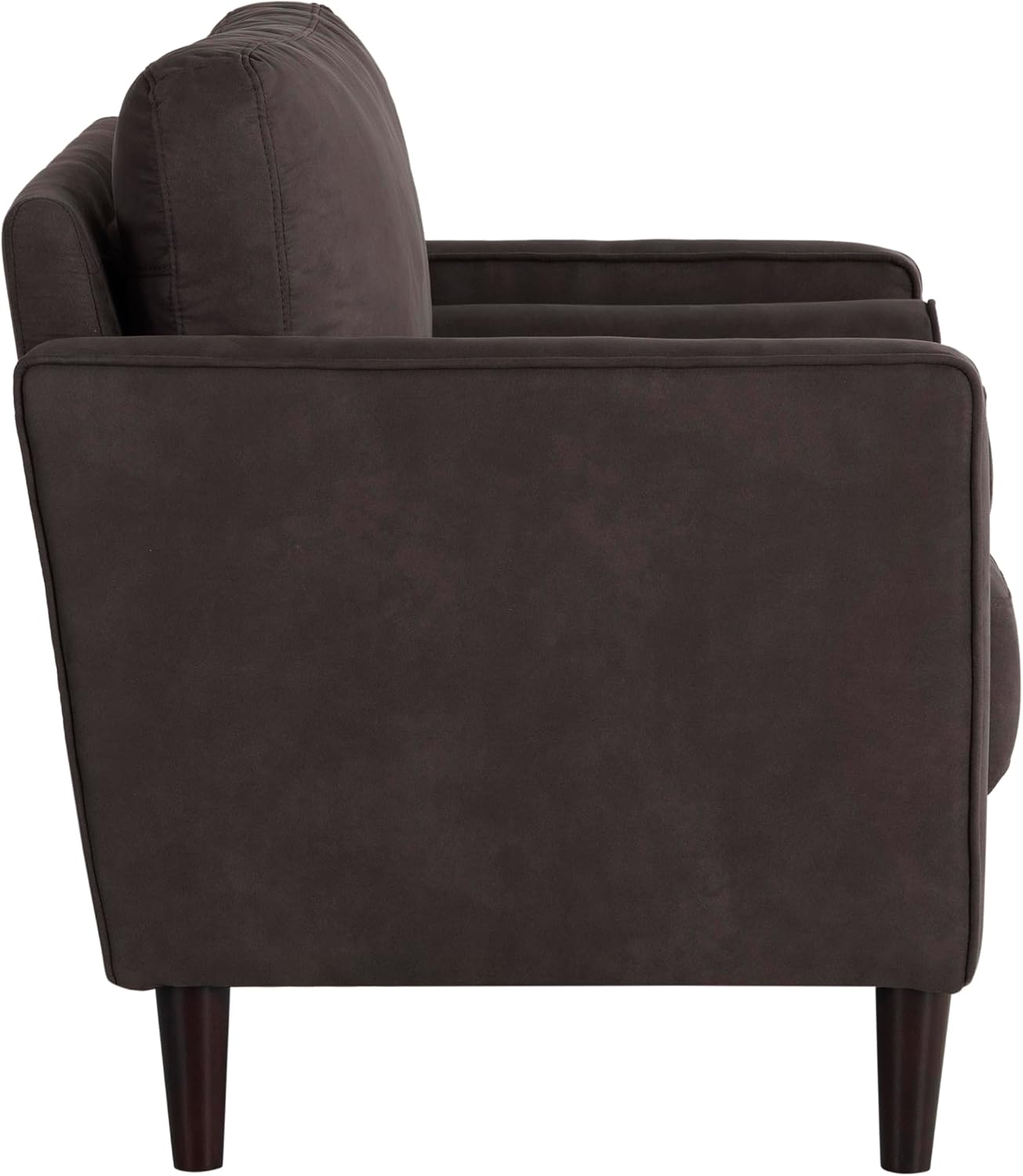 Studio Living® Lexington 39.4" Arm Chair, Mid-Century Modern, Pocket Coil Comfort, Easy Assembly, Woven Fabric, Navy Blue
