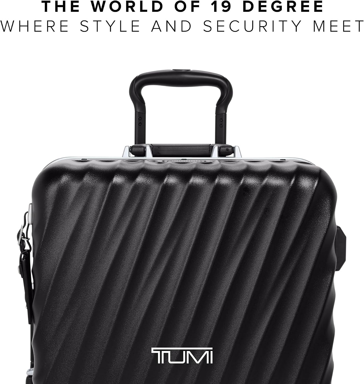 TUMI 19 Degree Frame Continental 4 Wheel Carry-On - Lightweight Suitcase - Hard Shell Luggage - 21.8" X 15.8" X 9.0" - Black Textured
