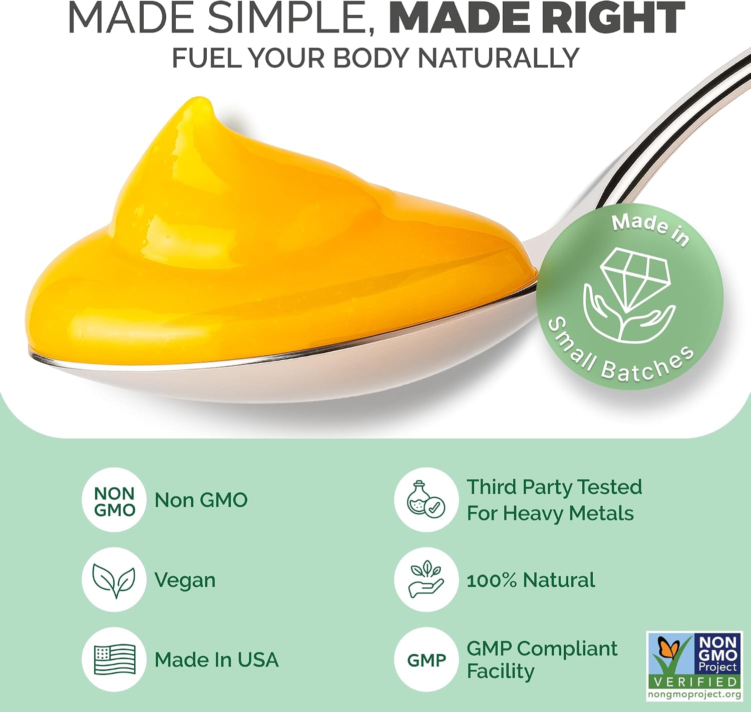 EverSmith Organics Wildcrafted Irish Sea Moss Gel, Mango Pineapple, 1 Jar