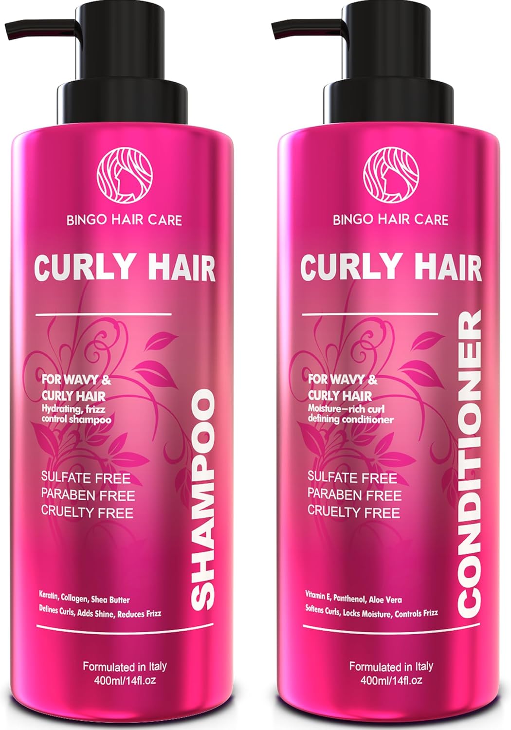 Moroccan Argan Oil Shampoo and Conditioner Set - Sulfate Free, Anti Frizz Hydrating Care for Women - Deep Moisturizing Treatment for Color, Keratin Treated, Curly, Damaged and Dry Hair
