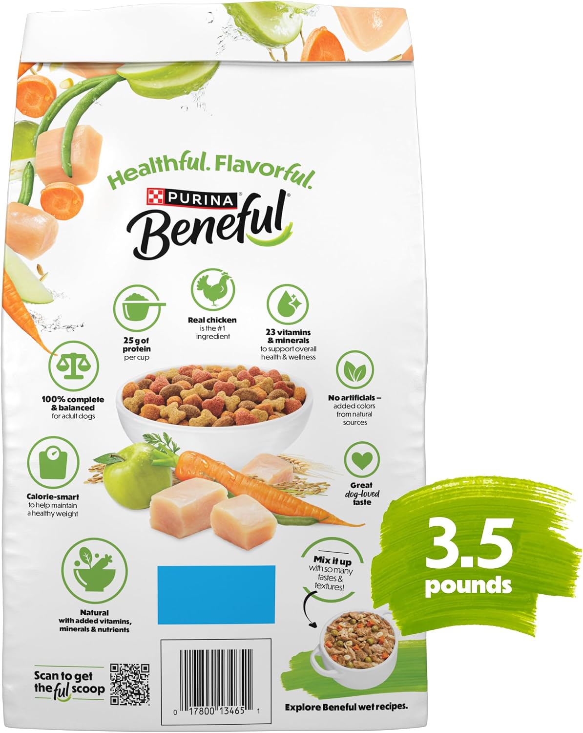 Purina Beneful Healthy Weight With Farm-Raised Chicken Natural Dog Food Dry Formula With Added Vitamins
