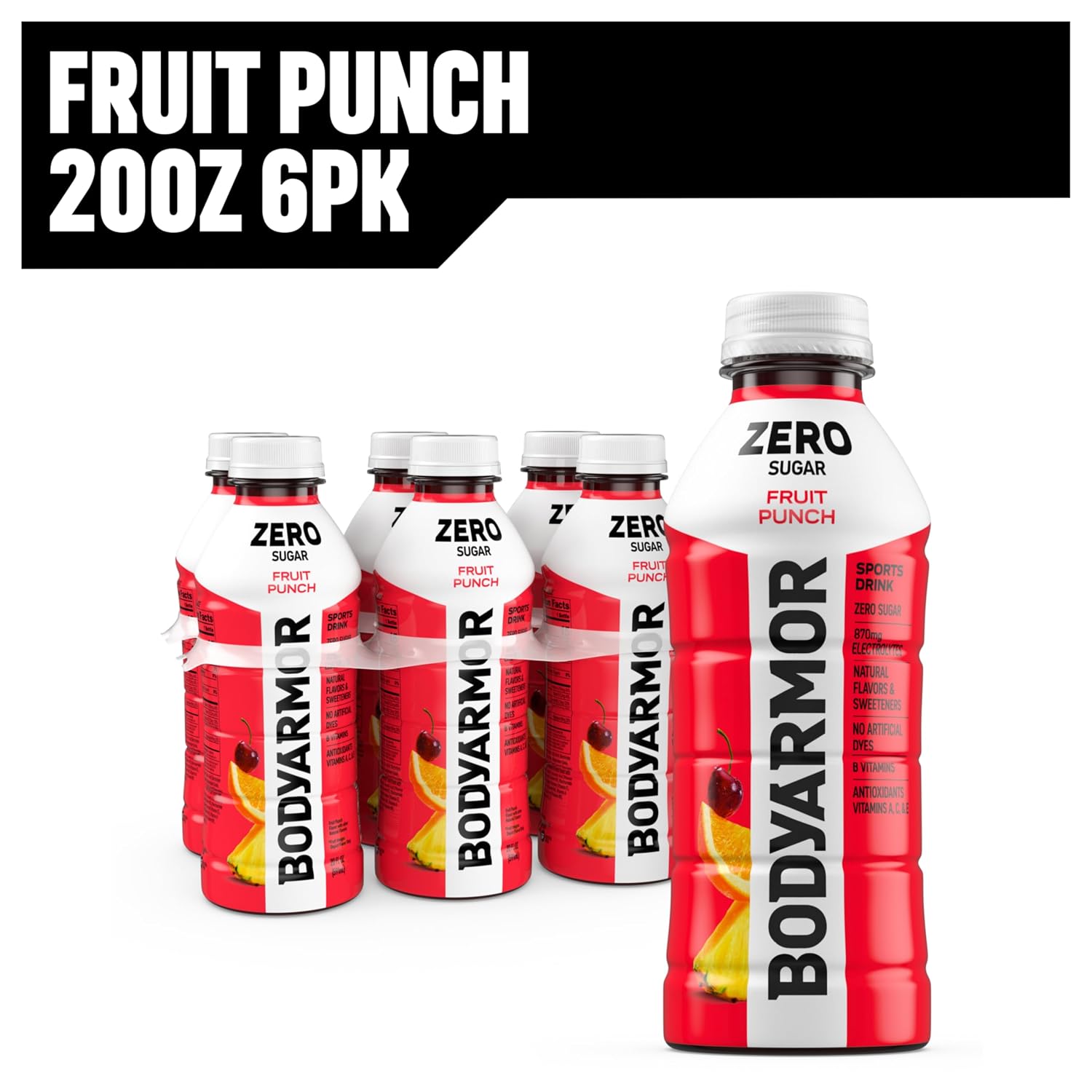 BODYARMOR LYTE Sports Drink, Peach Mango Electrolyte Drink, 12 Oz (8 Pk)