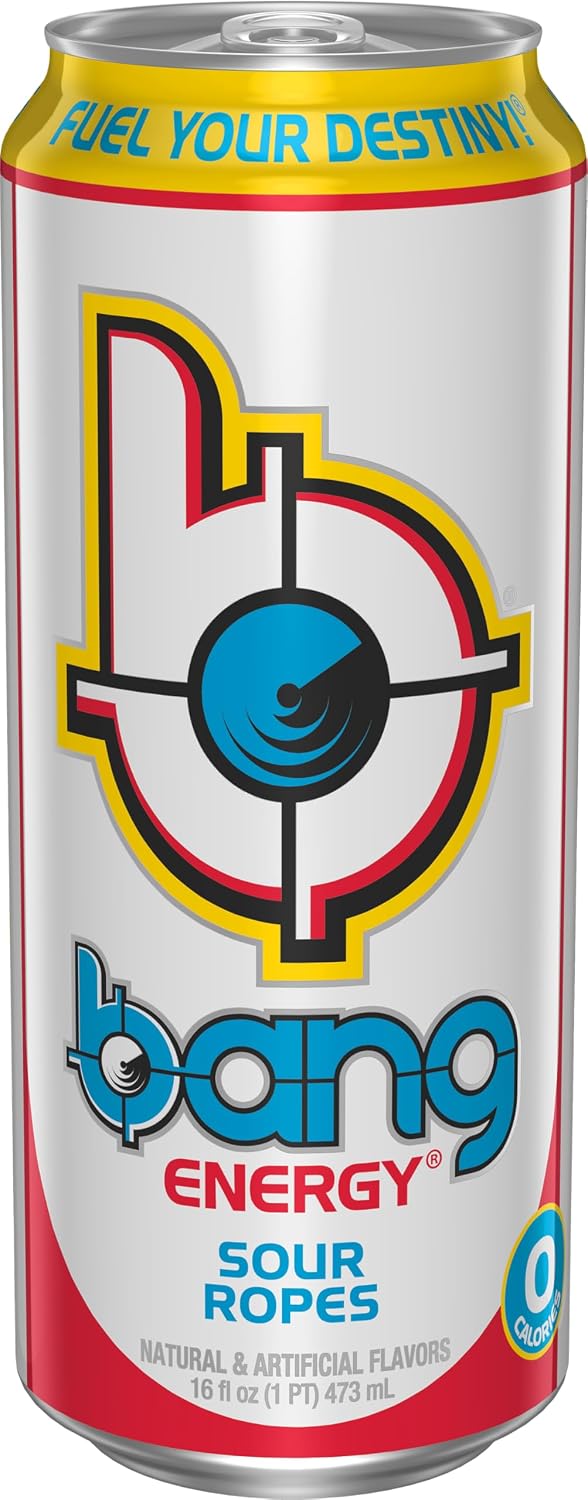 Bang Energy Blue Razz, Sugar-Free Energy Drink, 16-Ounce | Pack of 12