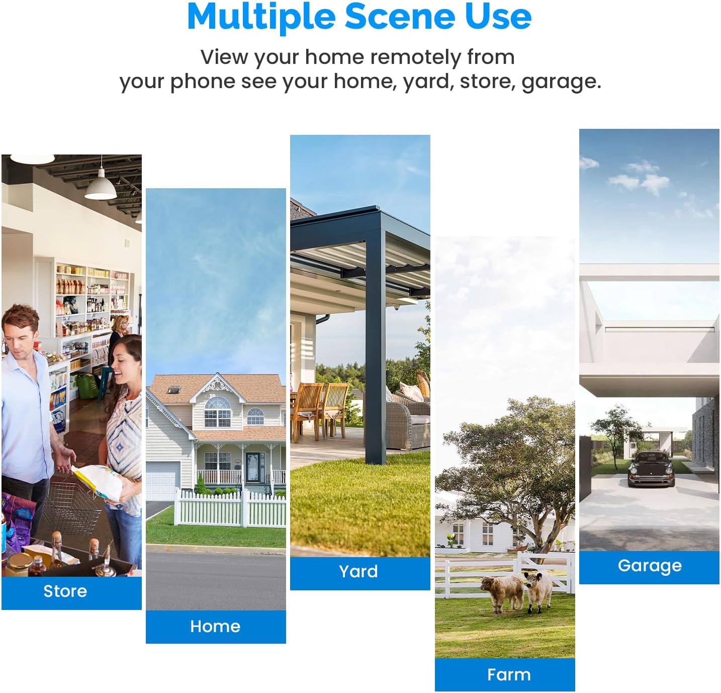 1080P Wireless Security Camera Outdoor, Battery Powered, AI Human Detection, Color Night Vision, 2-Way Audio, IP65 Waterproof, 2.4G Wi-Fi, Cloud Storage (2 Spotlights)