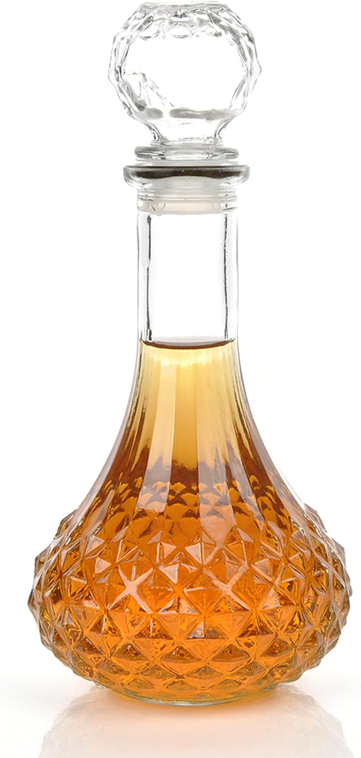 KLOUD City® Clear 1000ml Whiskey Wine Liquor Decanter with Stopper