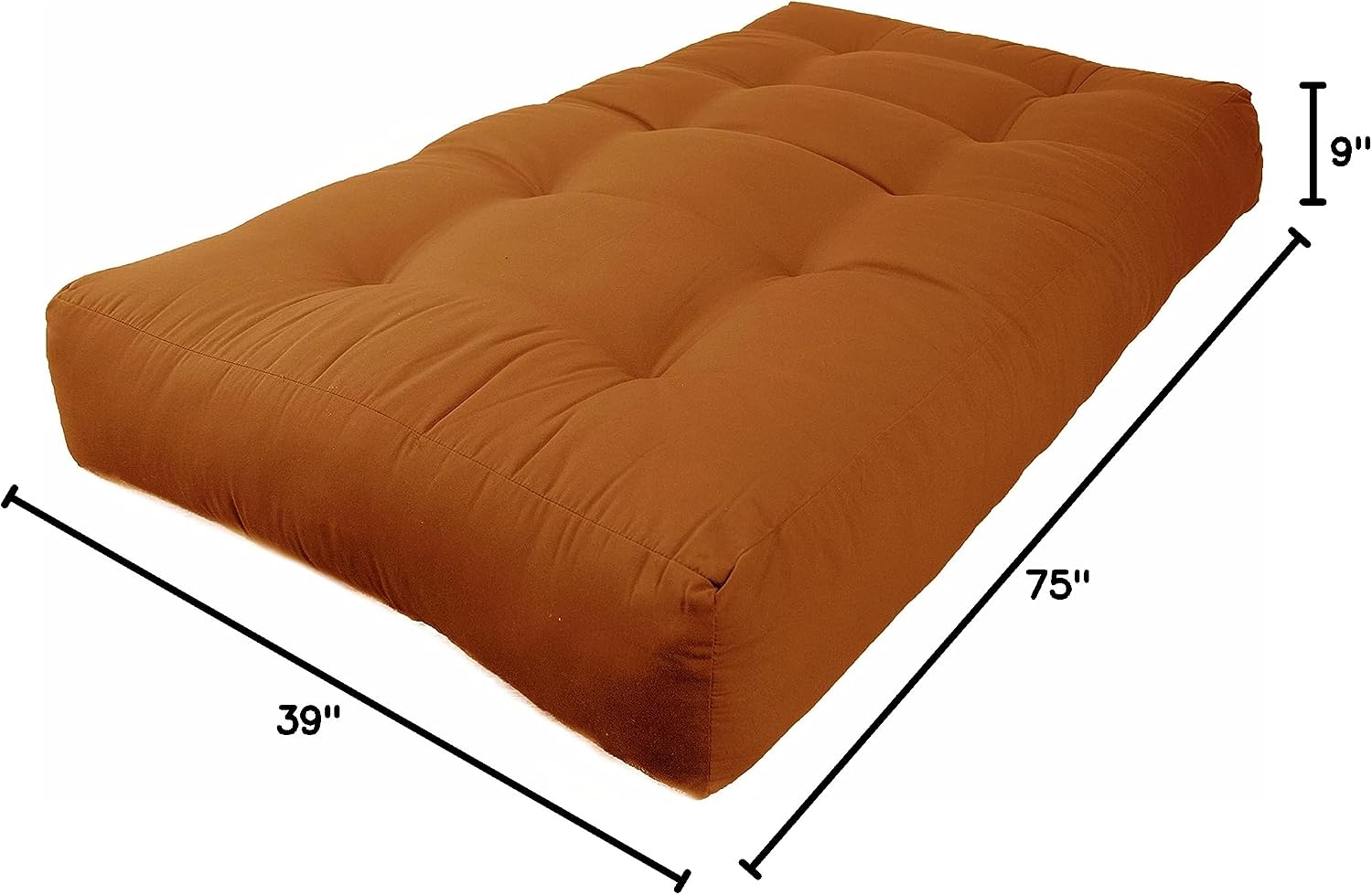 Blazing Needles Renewal 9" Twill Futon Mattress, Queen, Sage