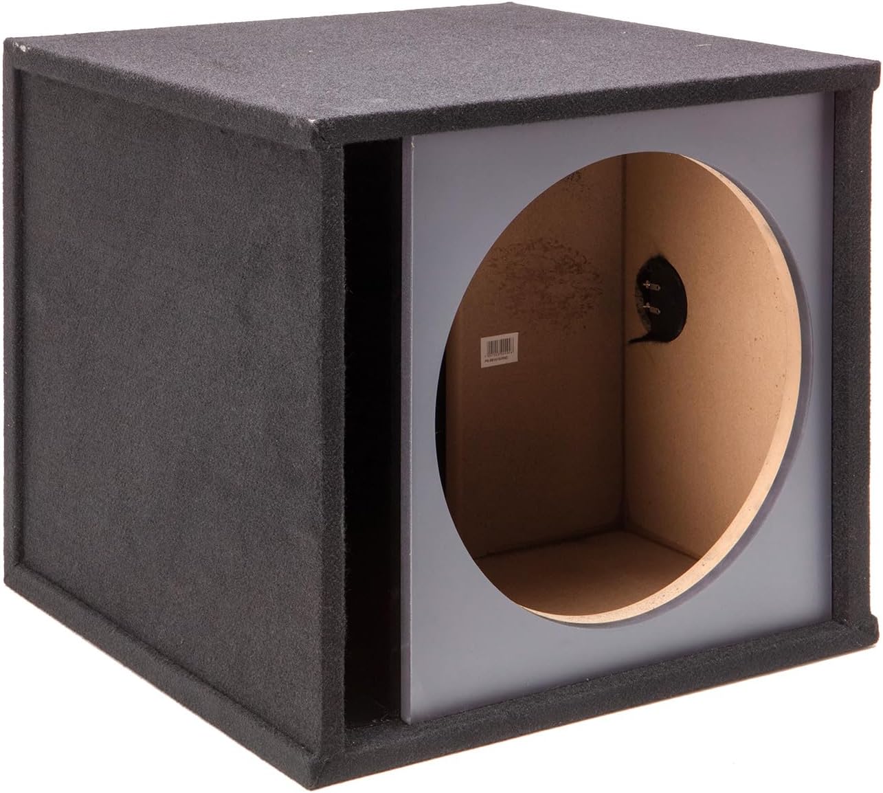 American Sound Connection Car Audio Single 15" Slot Vented Paintable Baffle Stereo Sub Box Enclosure