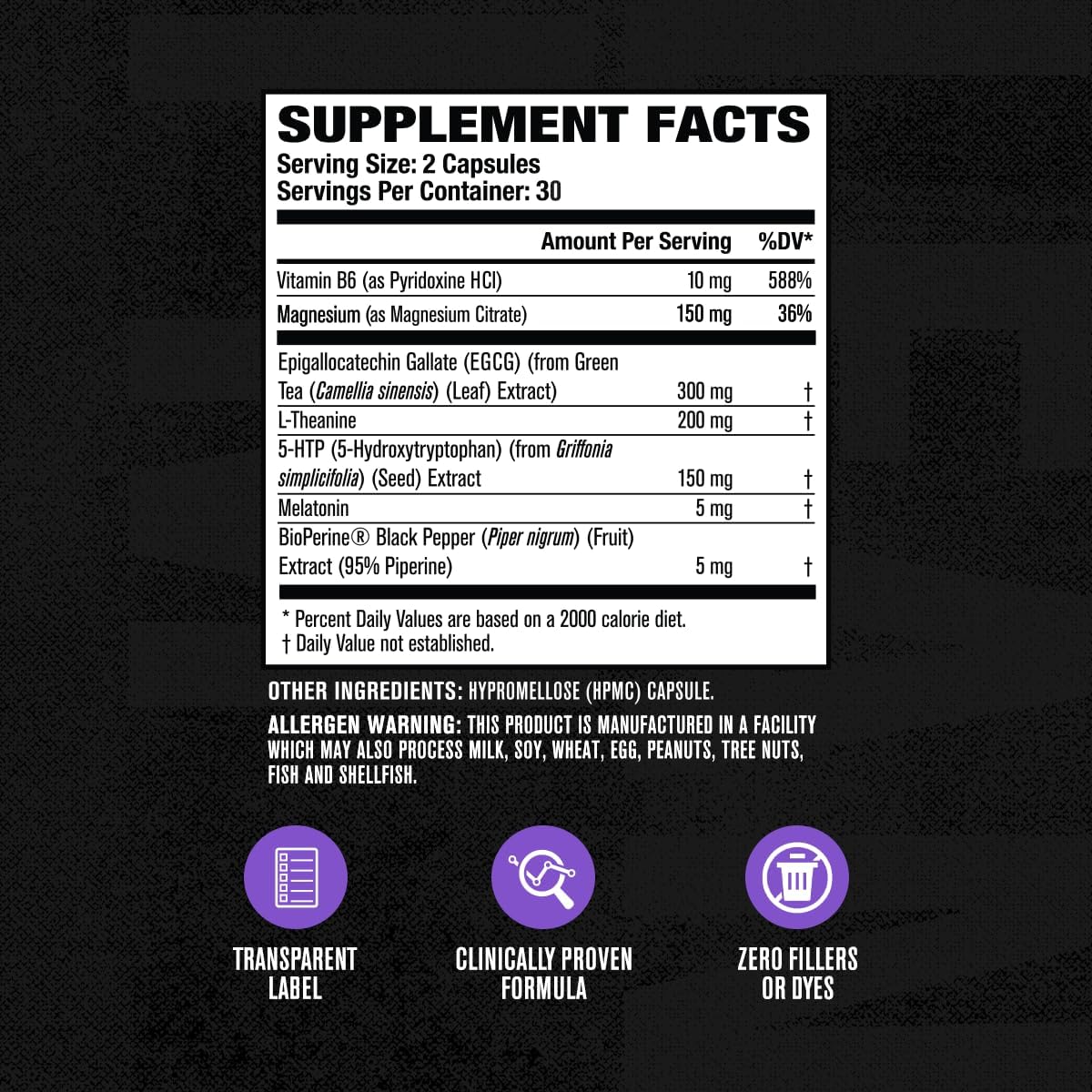 Jacked Factory Lean PM Night Time Fat Burner, Sleep Aid Supplement