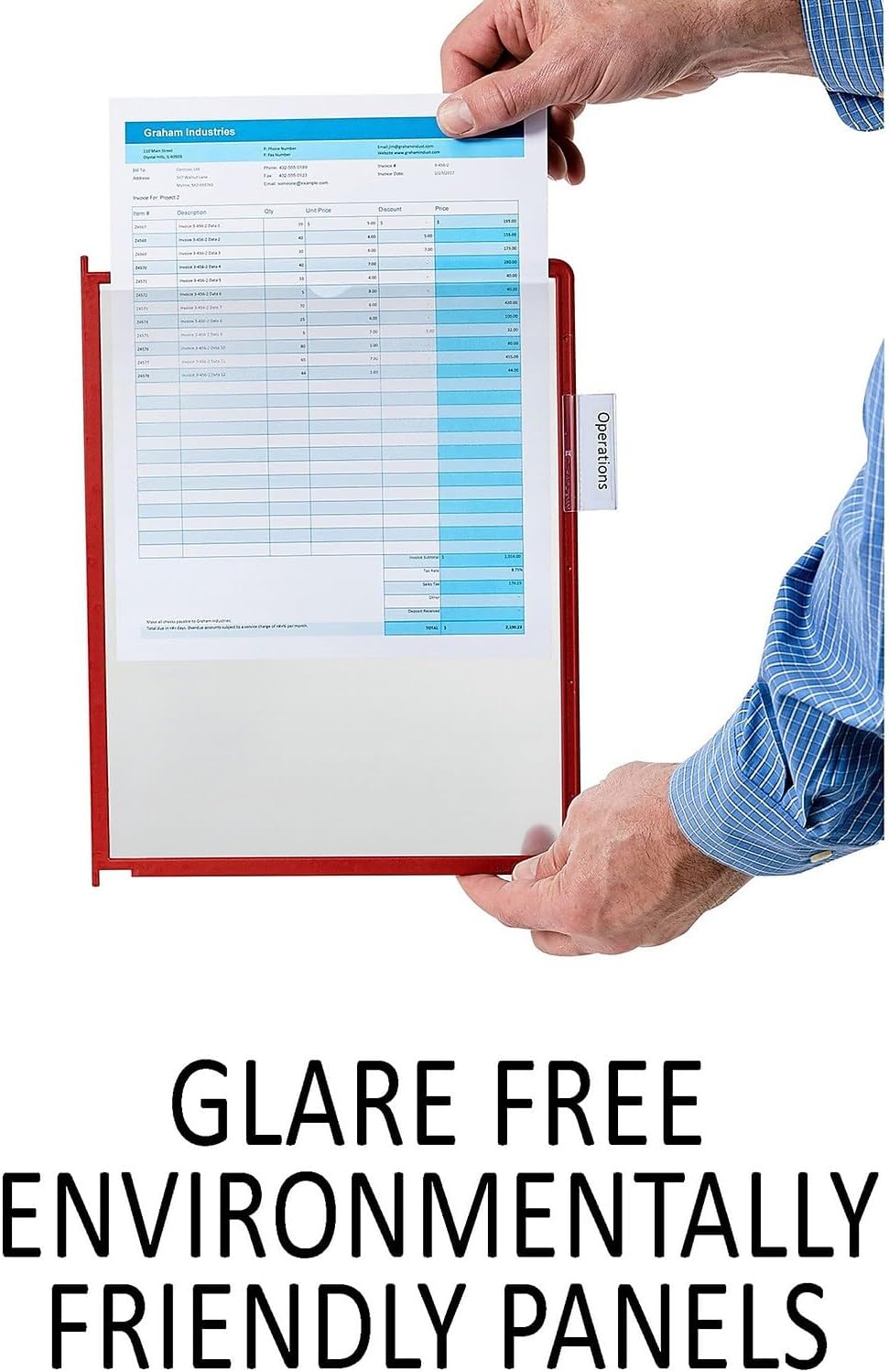 Durable Office Products Catalog Racks - Letter-Size 8.5" x 11" Inches - Pack of 10