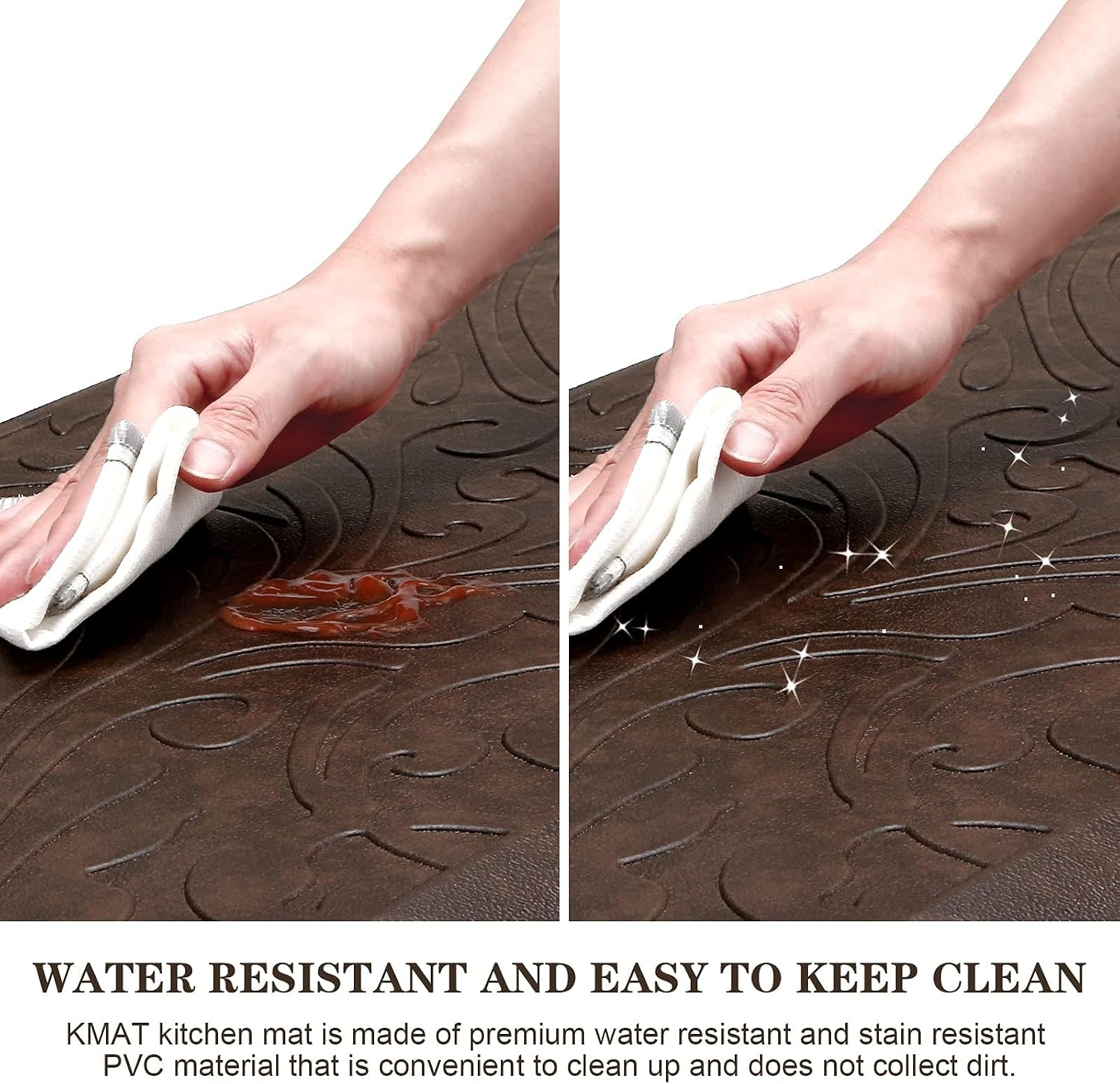 Kitchen Mat Cushioned Anti-Fatigue Comfort Standing Mat Rug for Home,Office