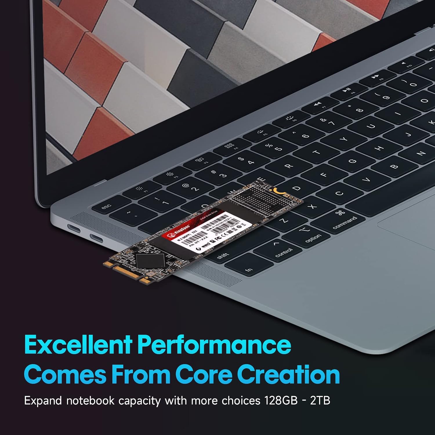 KingSpec 1TB M.2 SATA III 2280 SSD, NOT for NVMe Slots | SATA3 6Gb/s, B+M Key, Up to 550MB/s, Internal Solid State Drives for Laptop / Desktop Upgrades