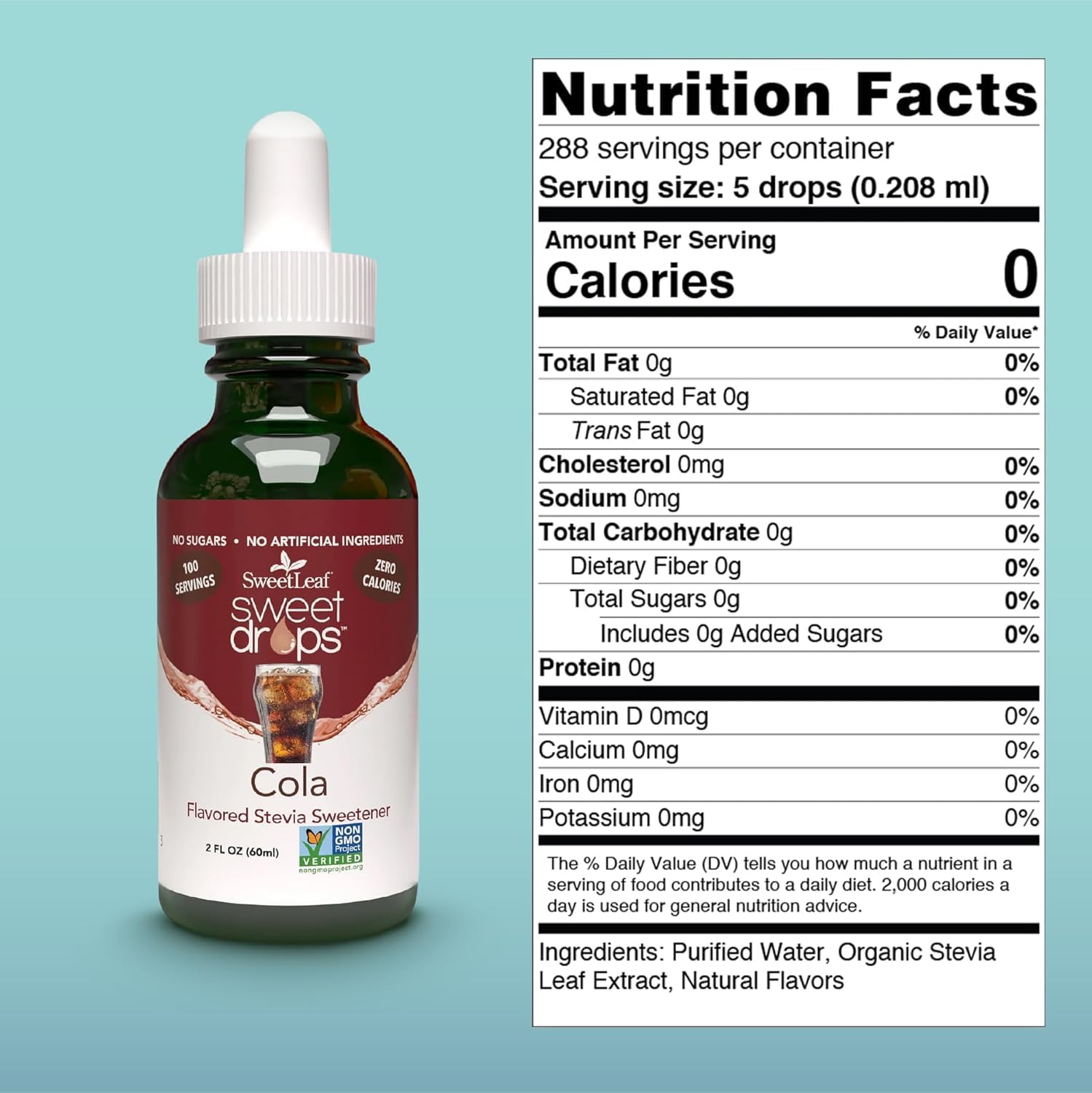 SweetLeaf Stevia Drops Liquid Sweetener, Lemon Drop - 2 Fl Oz, Pack of 1 | Sweet Drops, Organic Stevia Leaf Extract, Zero Calorie, No Erythritol, Sugar Substitute, With Dropper
