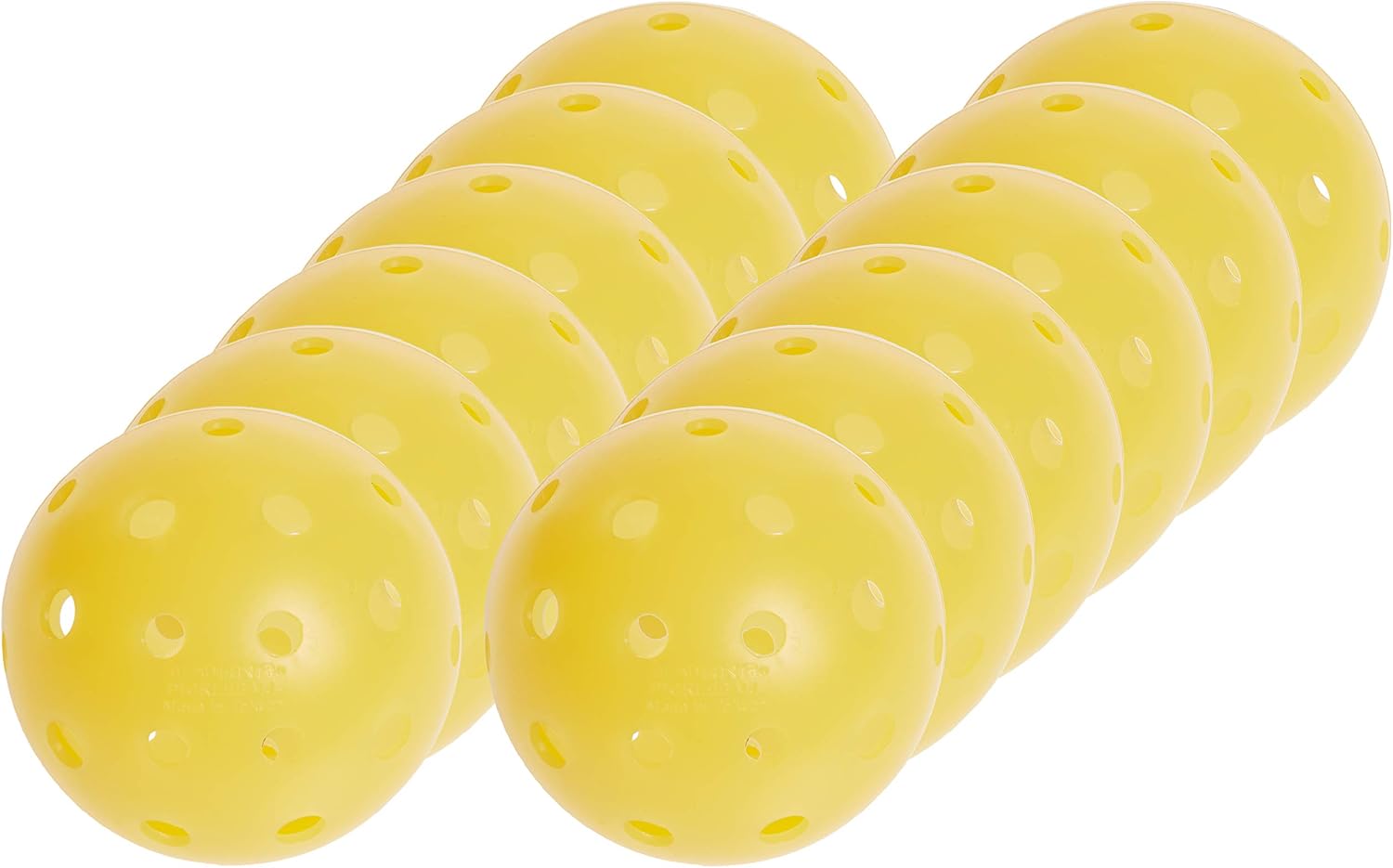 Tourna Strike Outdoor Pickleballs (36 Pack) USAPA Approved, Optic Yellow (PIKL-36-OY-O)
