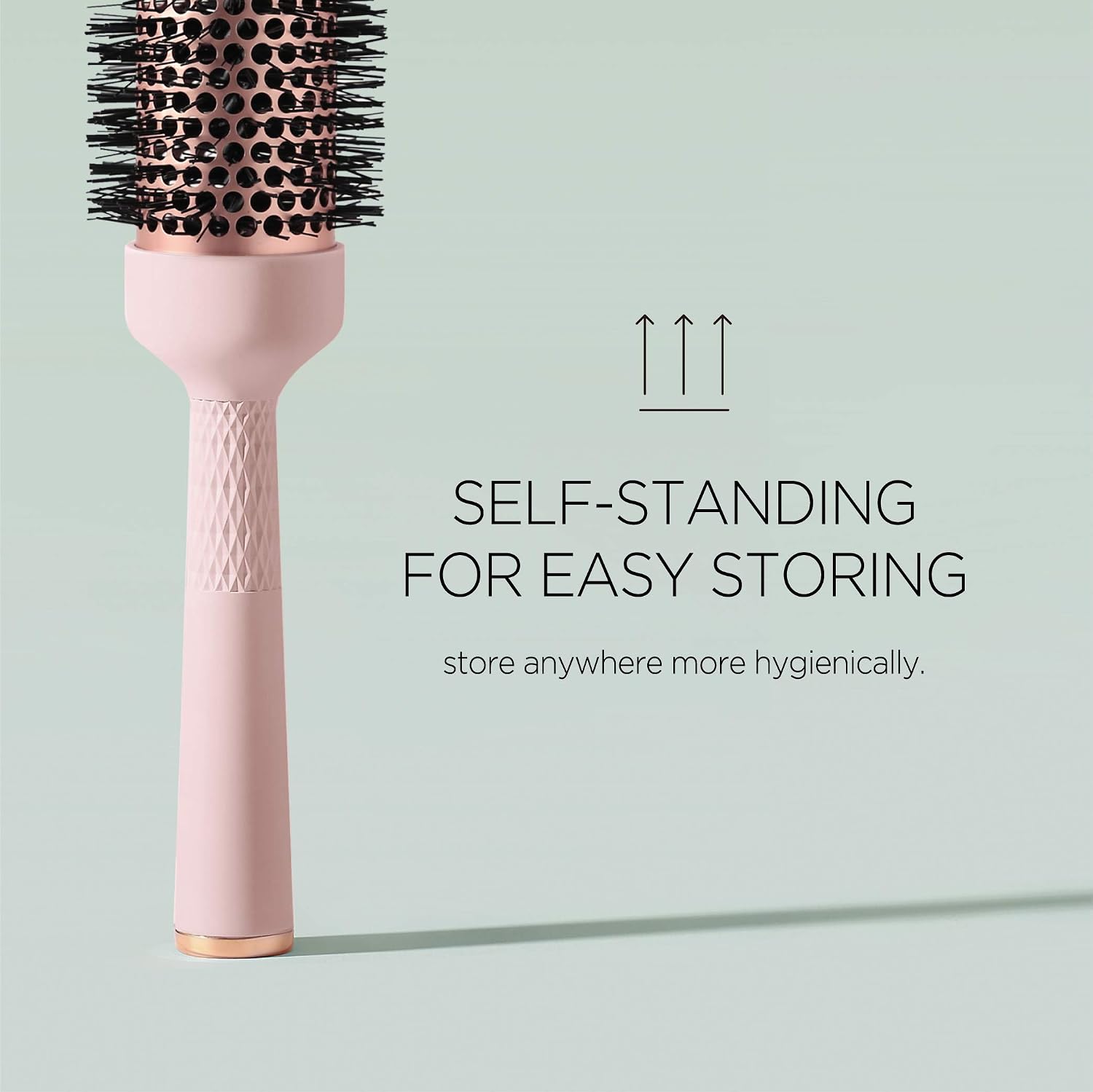 Magic Curling Round Brush (1 Inch) - Non-electronic, Self-Standing Round Brush, Great Blowout, Ceramic Coated Barrel, Quick Styling