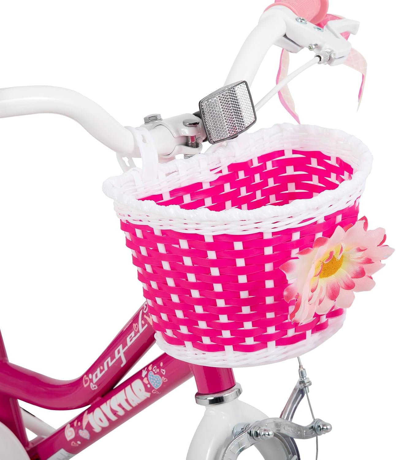 JOYSTAR Angel Girls Bike for Toddlers and Kids Ages 2-12 Years | 12-20 Inch Kids Bike with Training Wheels & Basket, 20 24“ Bicycle with Kickstand