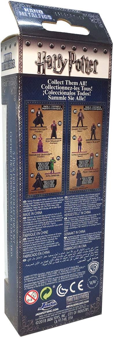 Jade - Nano MetalsFig Pack of 5 Harry Potter Figures, Multi-Colour (JADA99439)