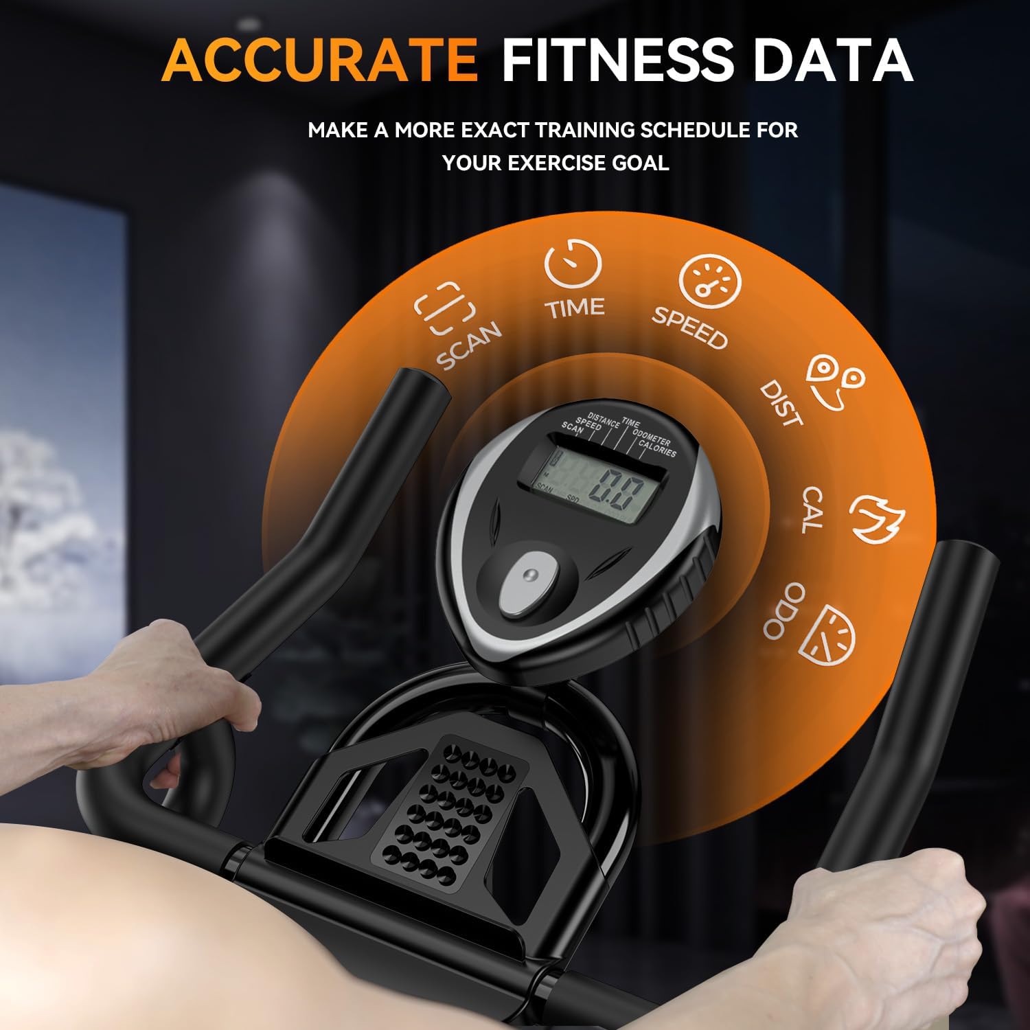 Exercise Bike, pooboo Stationary Bike for Home Gym, Magnetic Resistance Indoor Cycling Bike w/Bluetooth Comfortable Seat Cushion & Tablet Mount
