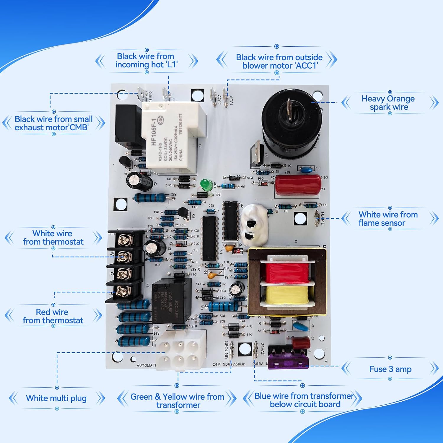 60105 Control Board Fit for Mr Heater, Enerco