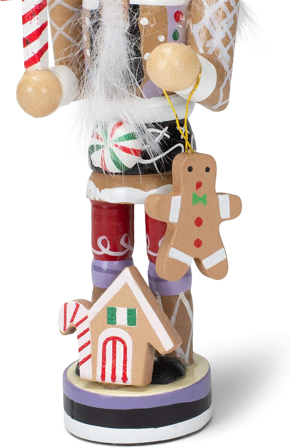 Kurt S. Adler Gingerbread Man Nutcracker Ornament 5 inch Wooden Christmas Decoration