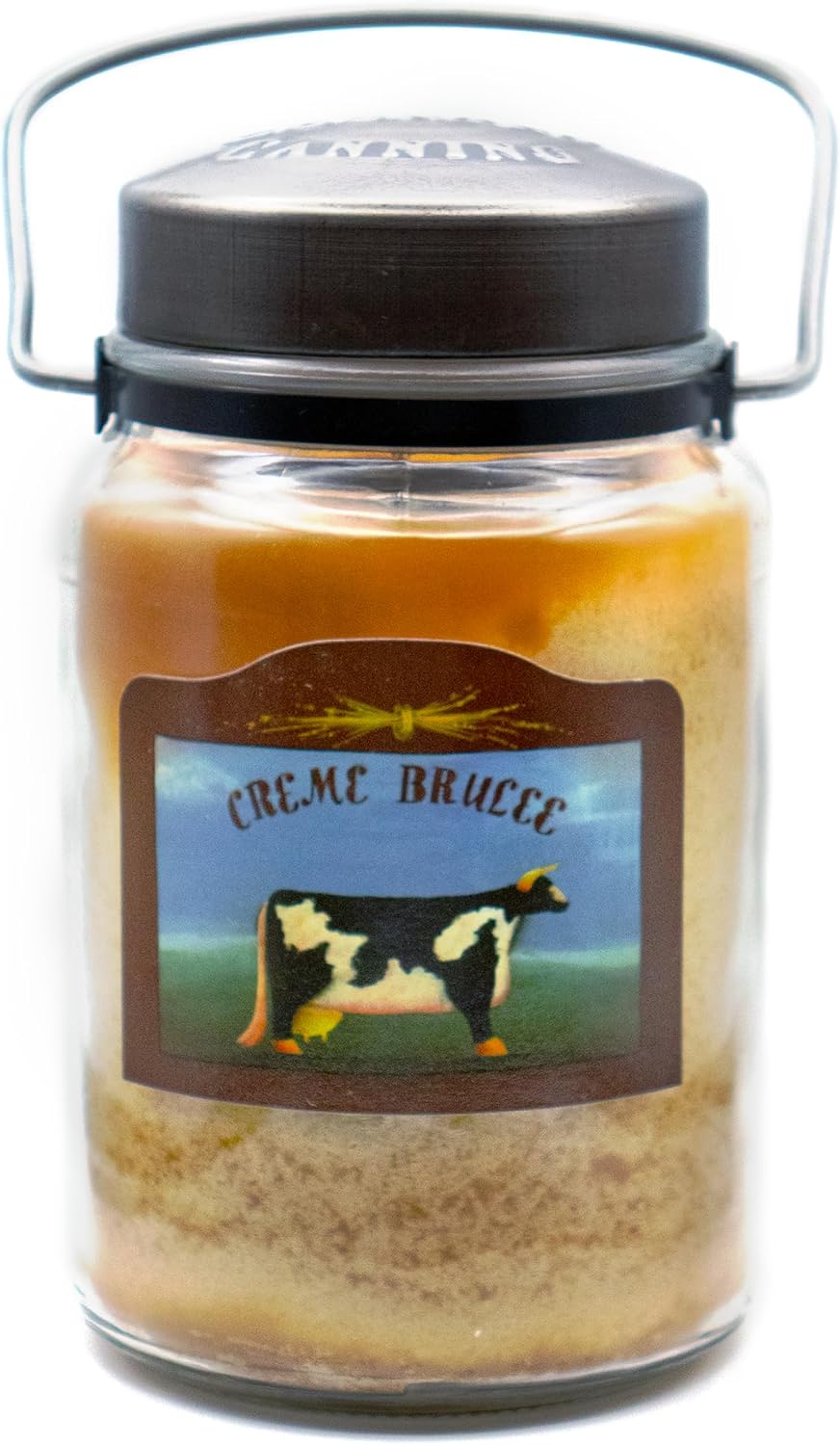 McCall’s Candles | Hot Buttered Rum | 26 oz Scented Candle | USA-Poured | Vintage Rustic Jar with Carrying Handle | Warm Buttery Spiced Rum Fragrance