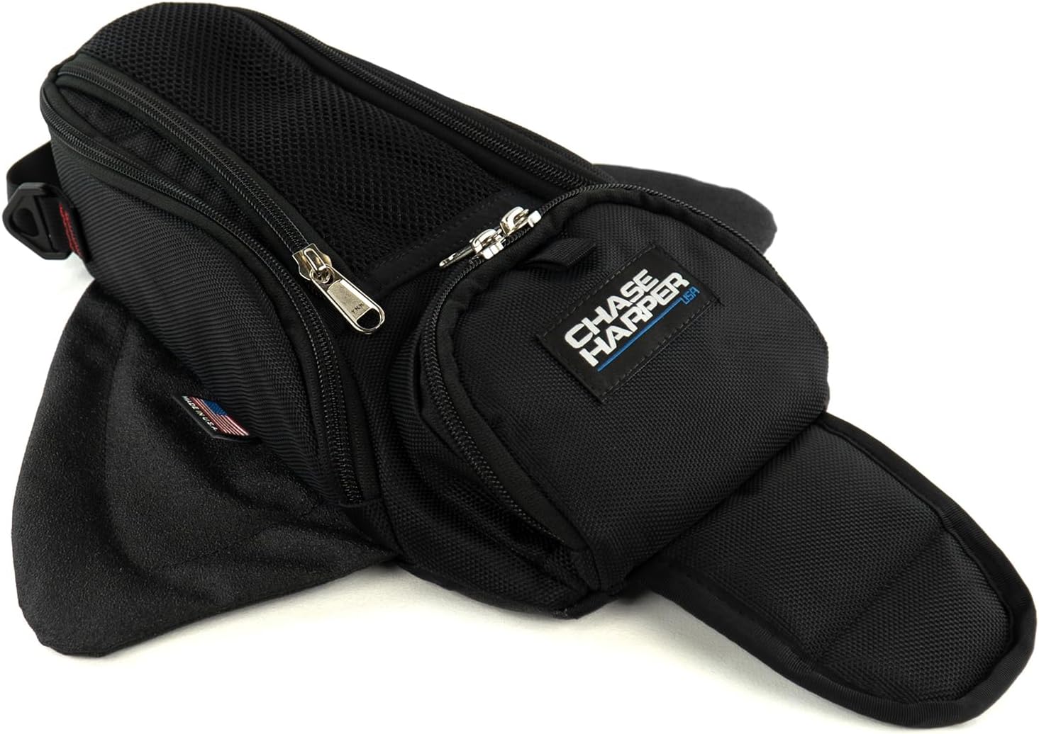 1602M Black Manta X2 Magnetic Tank Bag - Water-Resistant, Tear-Resistant, Industrial Grade Ballistic Nylon with Anti-Scratch Rubberized Polymer Bottom