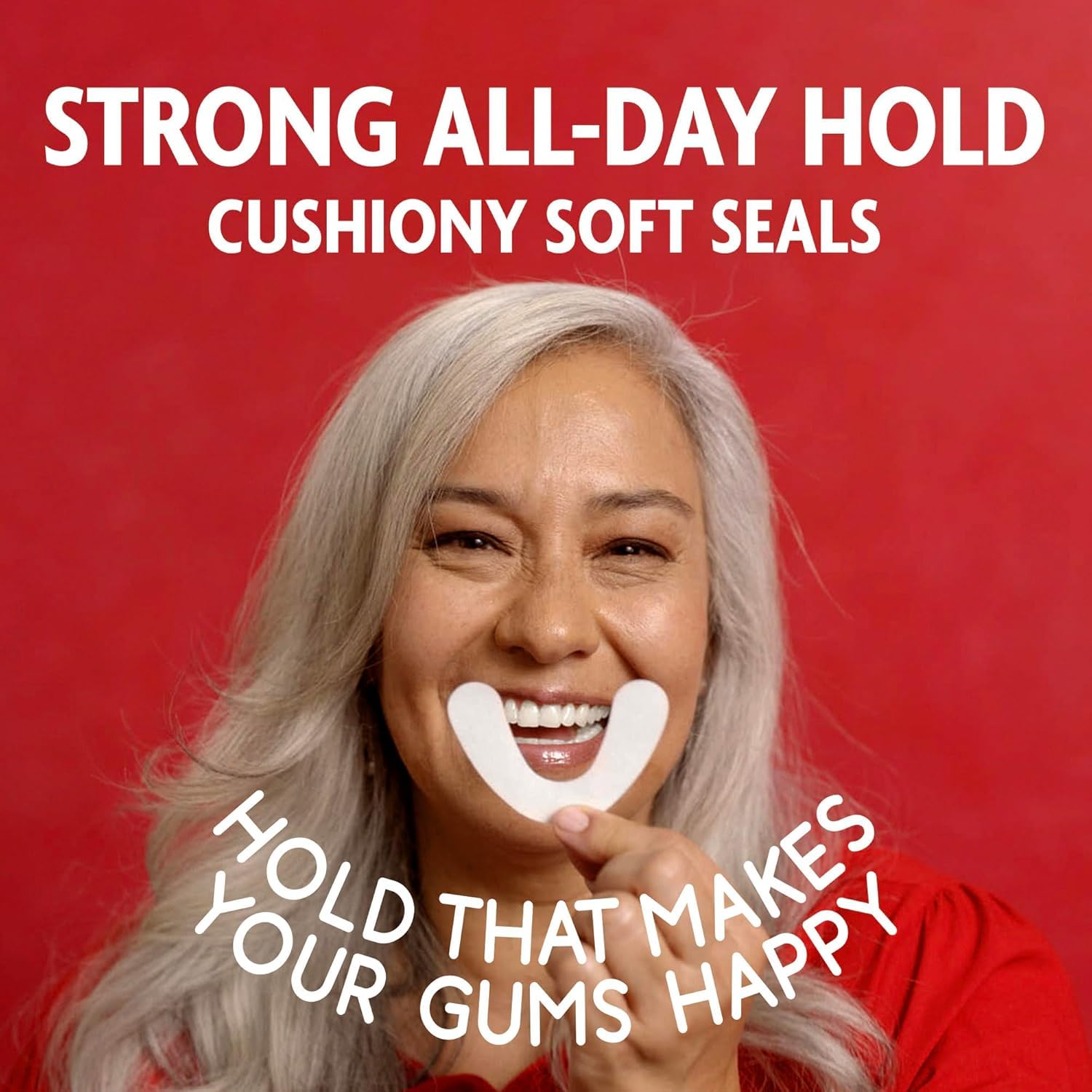 SEA BOND Denture Adhesive Seals, Original, Uppers, 30 Count (1 Pack) | Zinc-free denture adhesive seals for all-day hold. Soft cushiony seal without mess or ooze. Provides comfort and confidence.