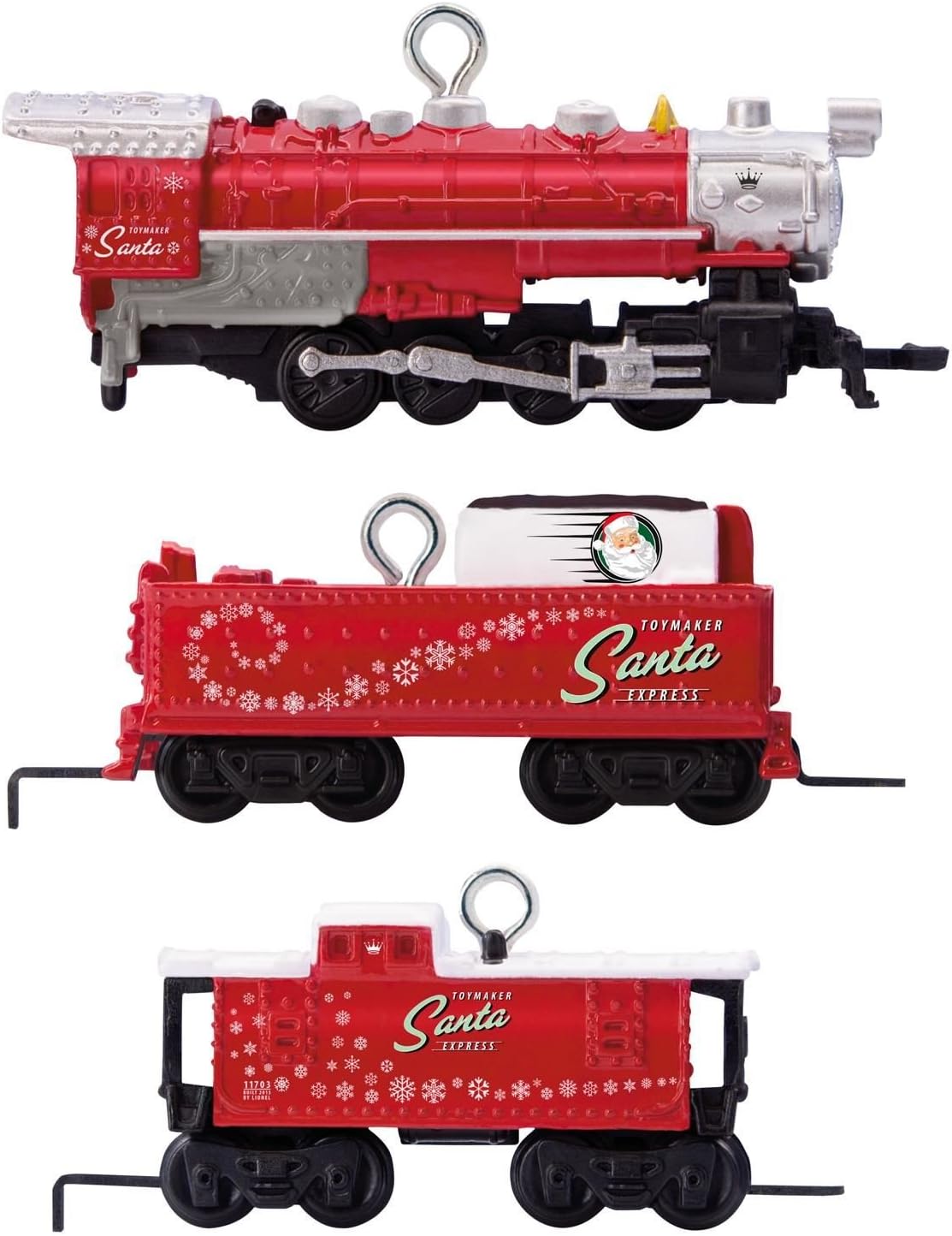 Hallmark 1995QXM8115 Miniature Set LionelNorth Pole Express Keepsake Christmas Ornaments