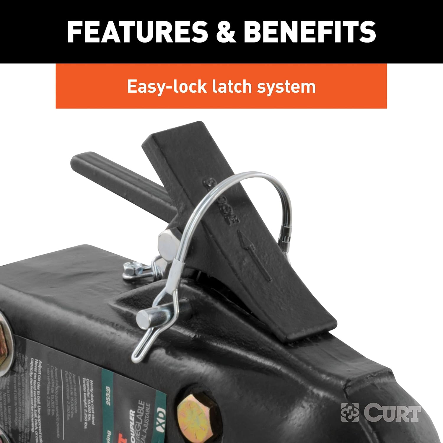 Curt 25328 Adjustable Sleeve-Lock Coupler