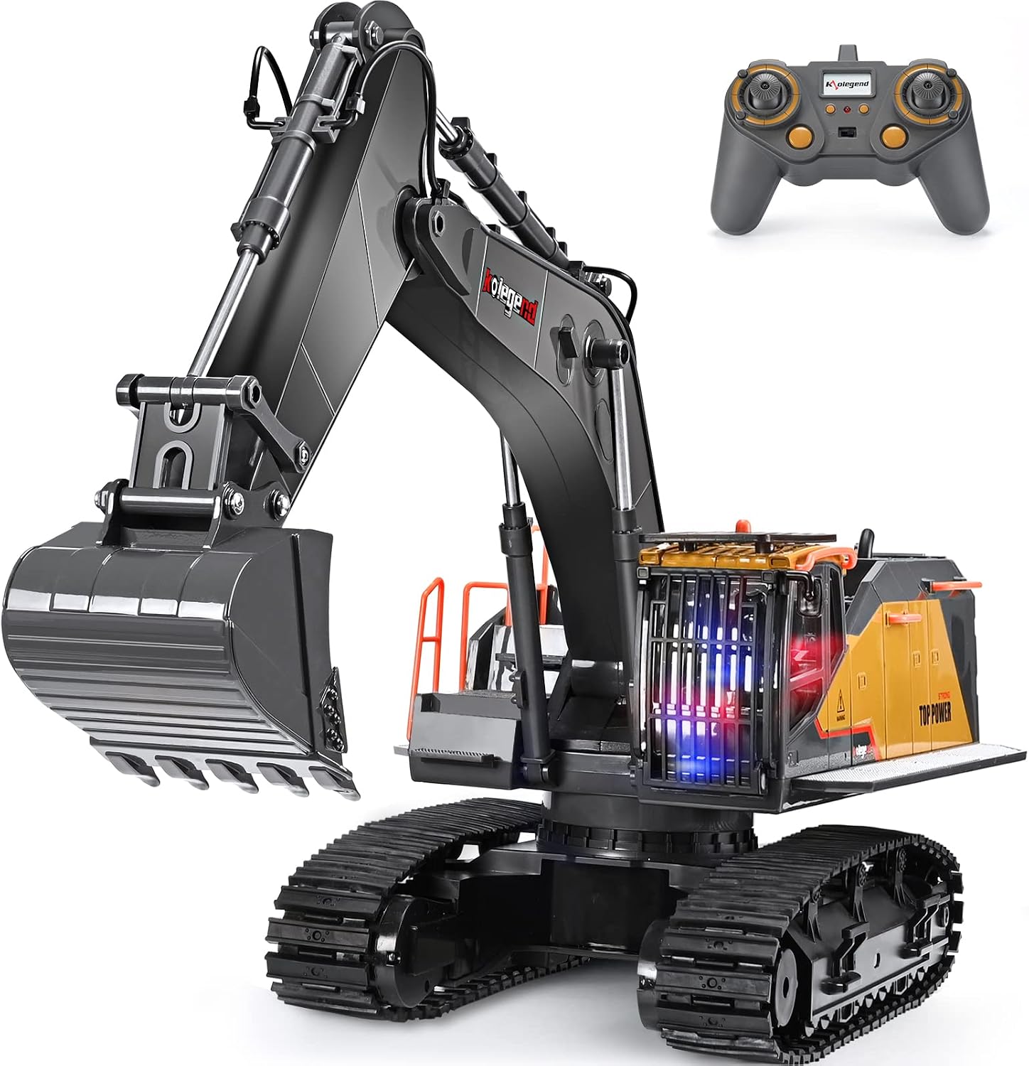 kolegend Remote Control Excavator Toy 1/14 Scale RC Excavator