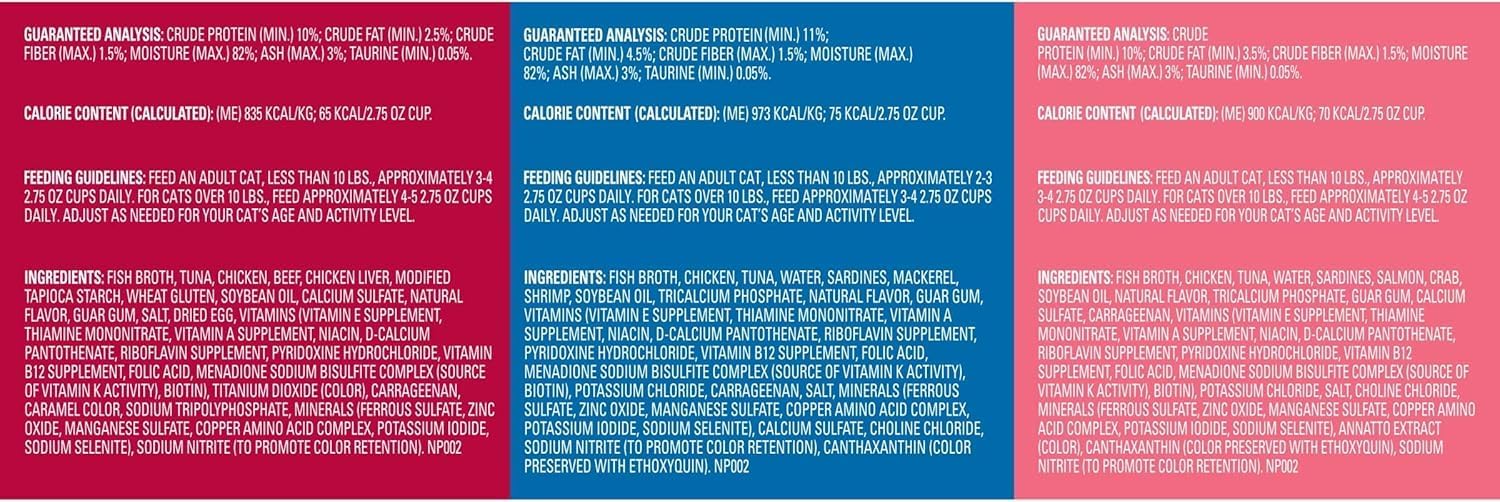 Meow Mix Tenders in Sauce, Wet Cat Food with Tuna & Whole Shrimp, 12 Cups