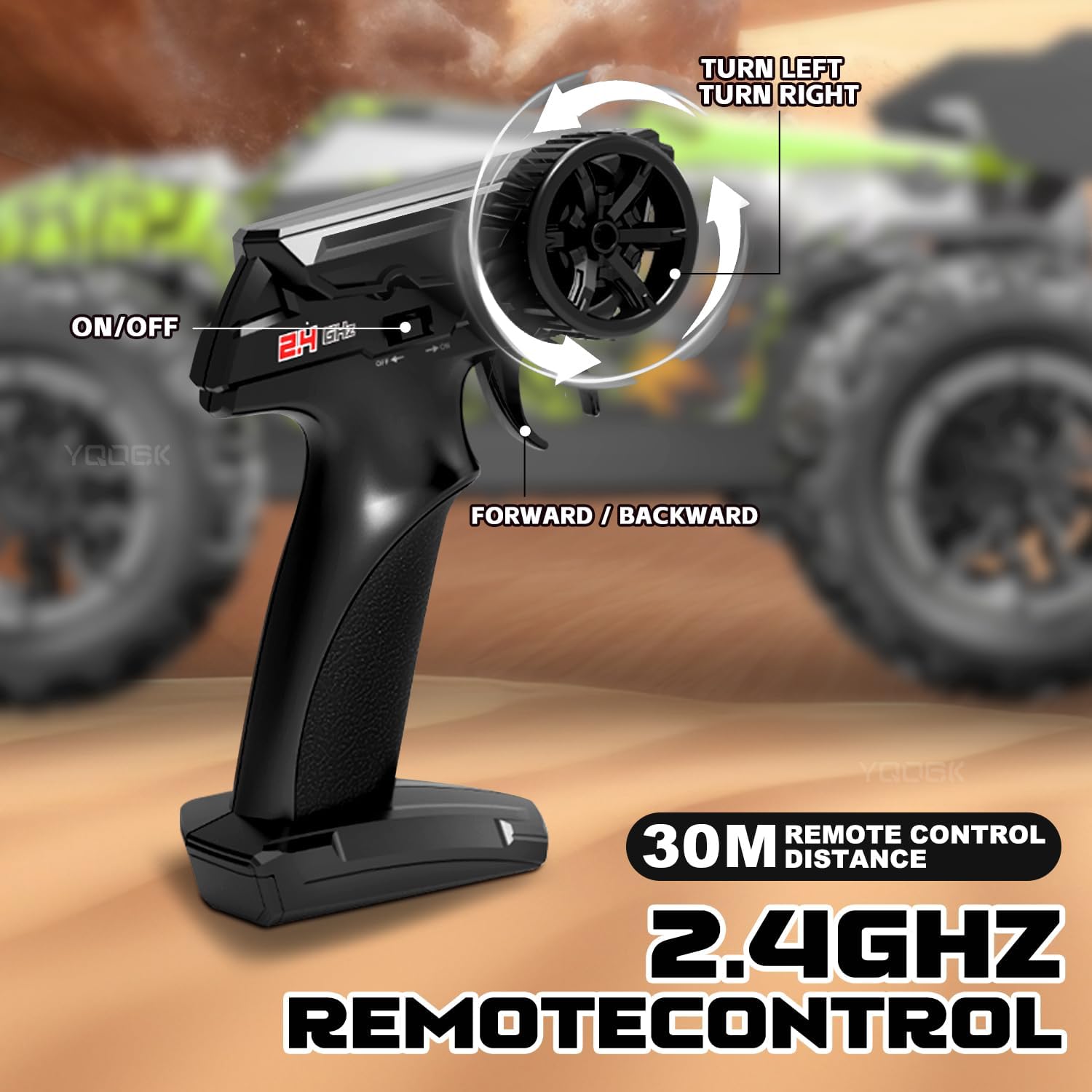 1/18 Scale High Speed RC Cars, 30KM/H 4WD Off-Road Remote Control Trucks for Adults and Kids Boys, All Terrain Truck Toys Gifts