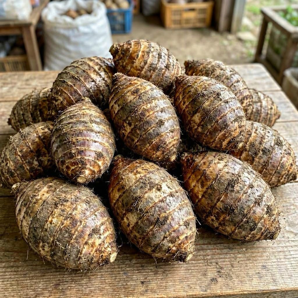 20 Live Colocasia Esculenta Elephant Ear Taro Gabi Kalo Eddo Bulbs #TSMN