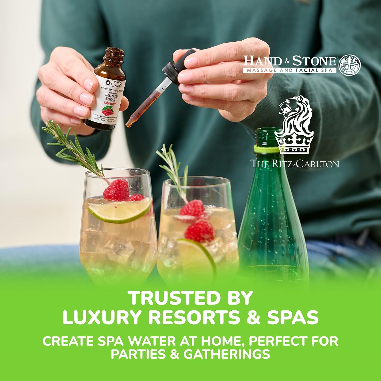 Pure Inventions Water Enhancer Drops - Refreshing and Delicious - Antioxidants, Electrolytes - No Sugar, Calories, or Artificial Sweeteners - Cranberry and Elderberry (60 Servings)