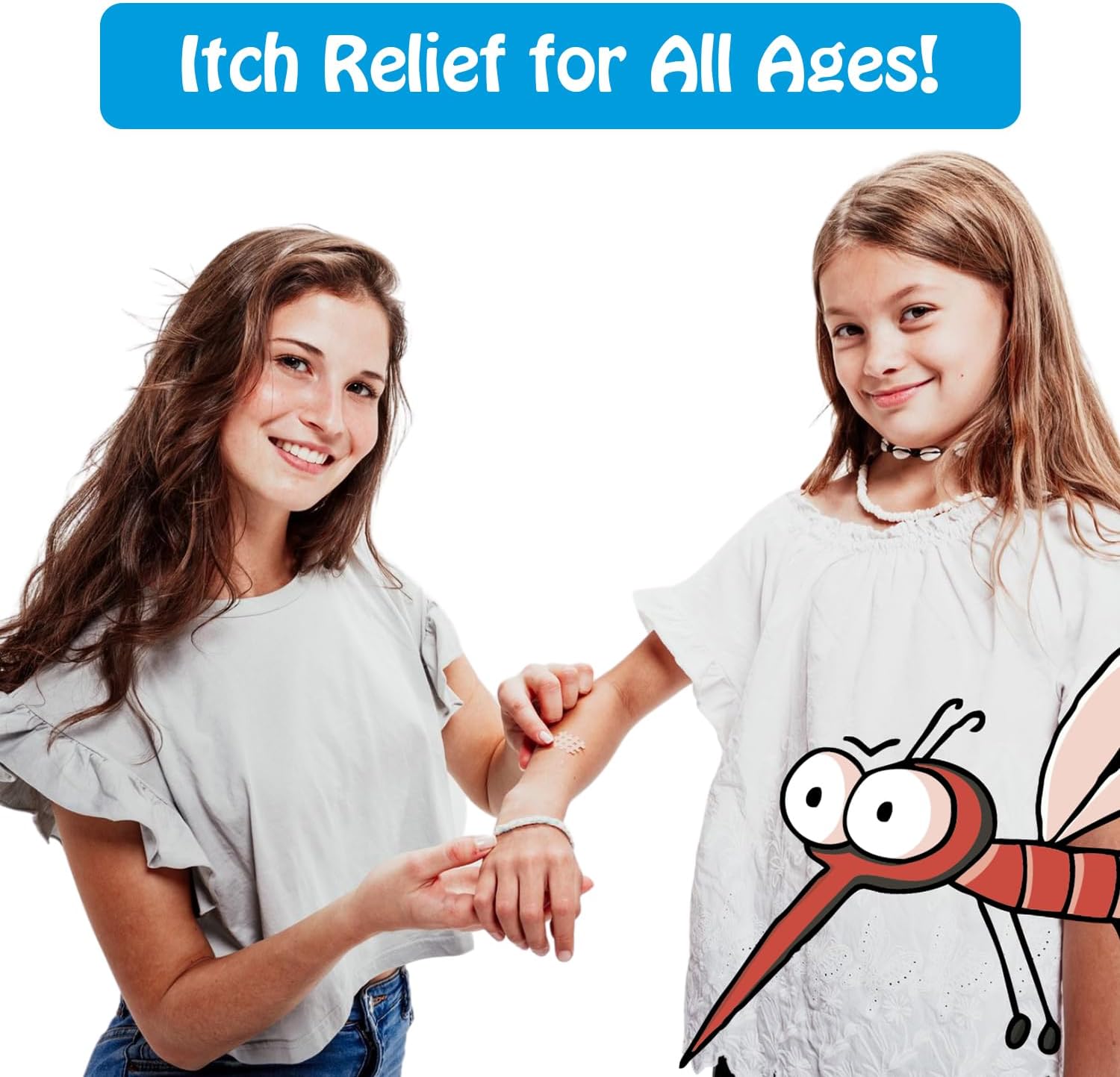 Moskinto The Original Mosquito Itch Relief Patches for Kids & Adults, Bug Bite Patches Soothe Swelling & Itching, Anti Itch Bug Bite Relief